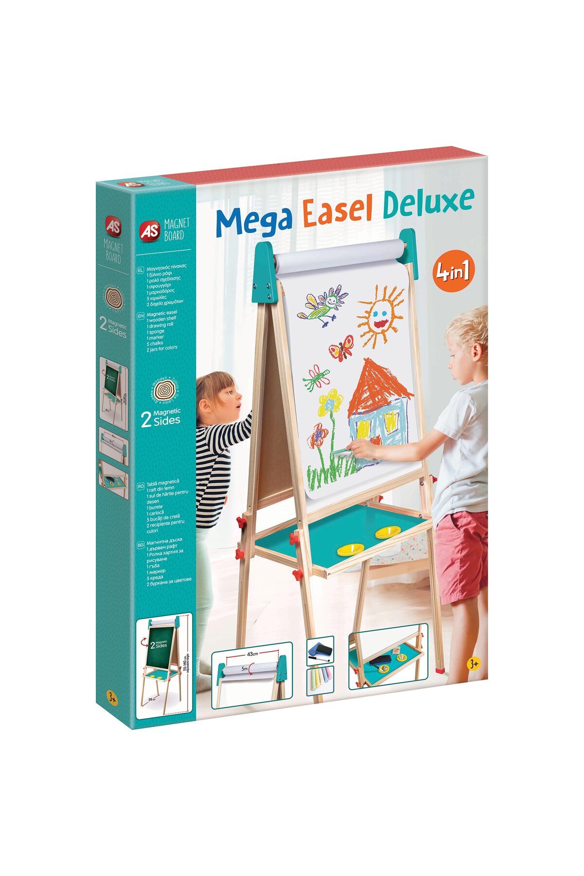 As Tabla Magnetica As - Sevalet 4 In 1 - One Size
