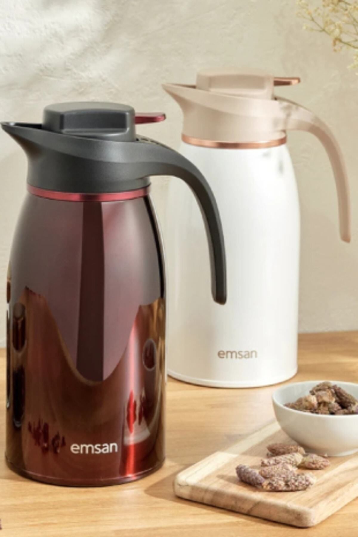 Mhm Collections Gama 12 Saat Sıcak ve Soğuk Tutan Çelik Termos 2 Litre Beyaz