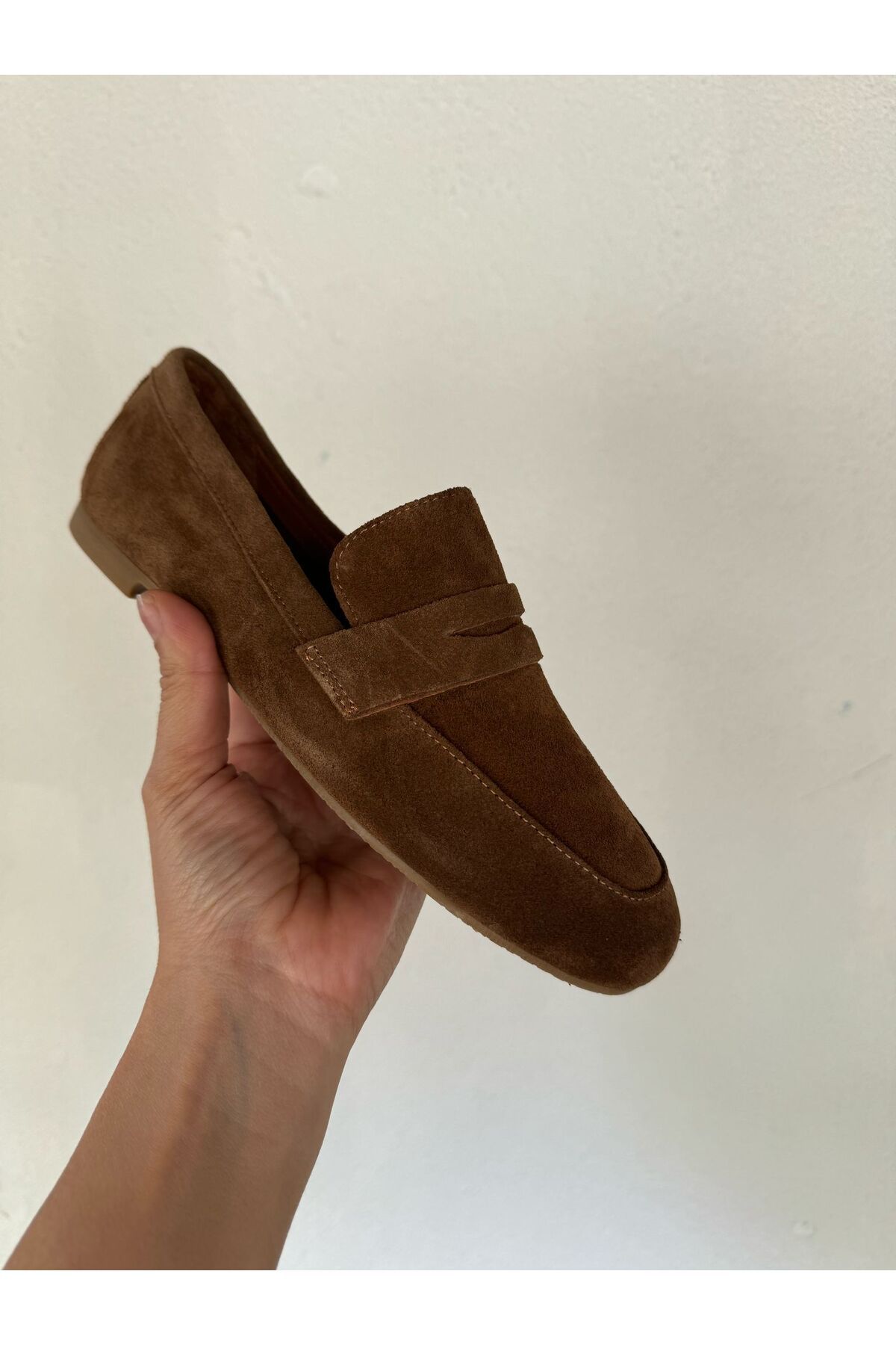 NACHA HİLLY KAHVE HAKİKİ DERİ LOAFER