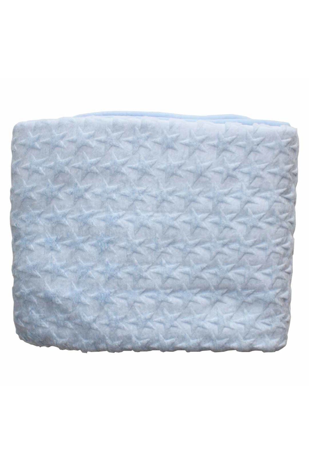 bebegen Mavi Yıldız Kabartmalı Kalın Peluş Battaniye 100*120 cm fotoğrafı 3 (önizleme)