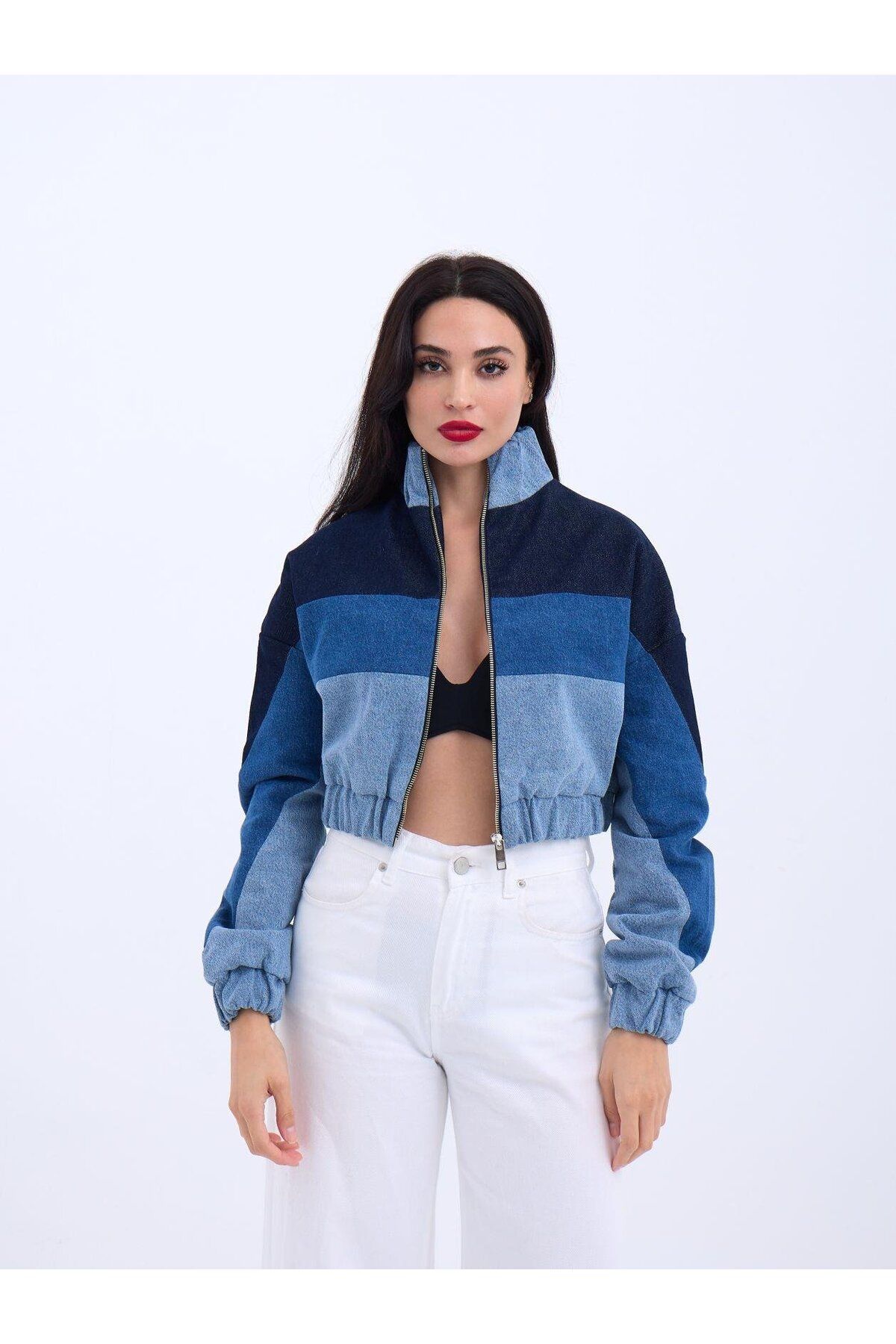 Kıvanç Moda 7235 KOT CEKET-MAVİ