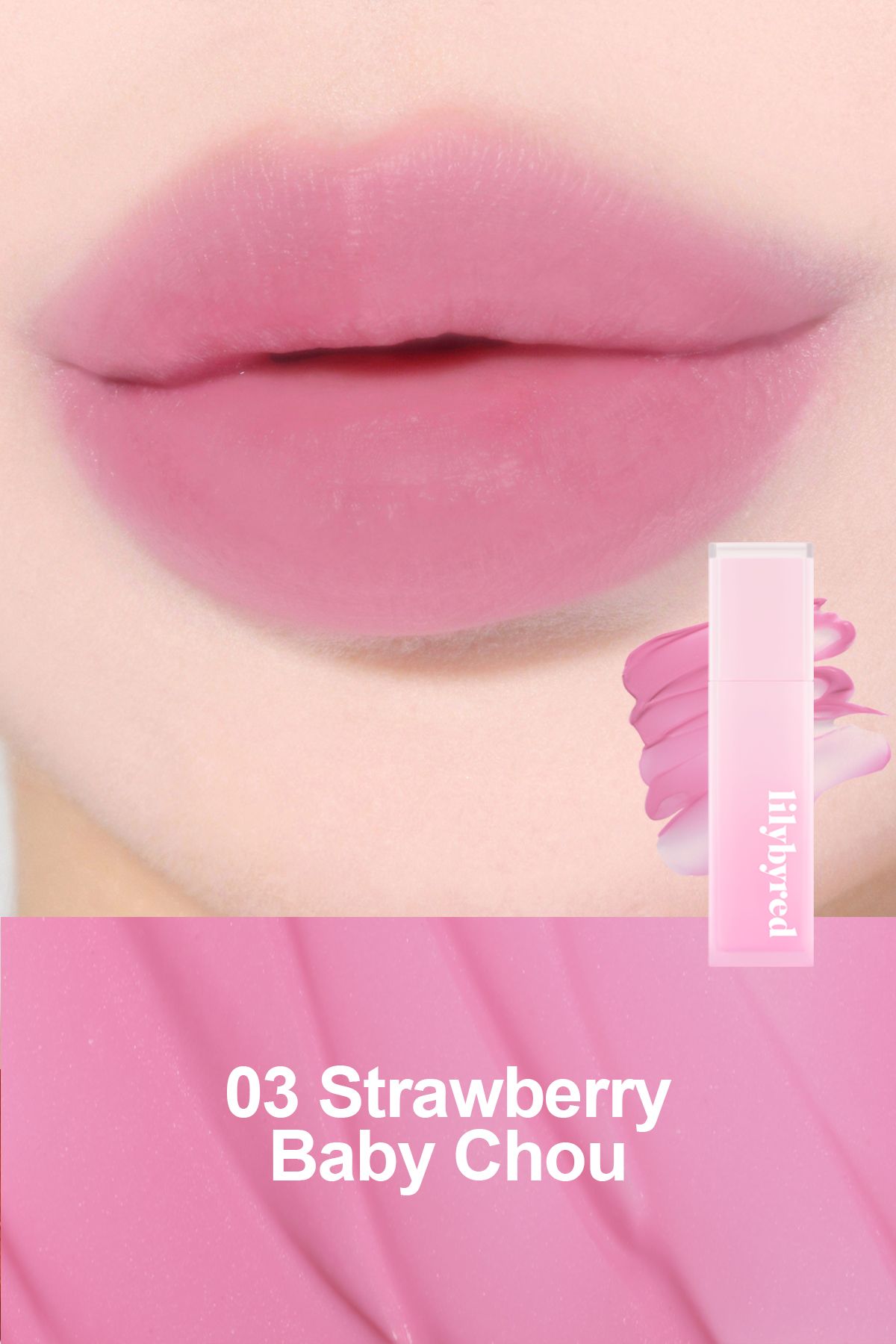 lilybyred Sweet Liar Milky Tint / Kadife Bitişli, Nemlendiricili Dudak Tinti-03 Strawberry Baby Chou