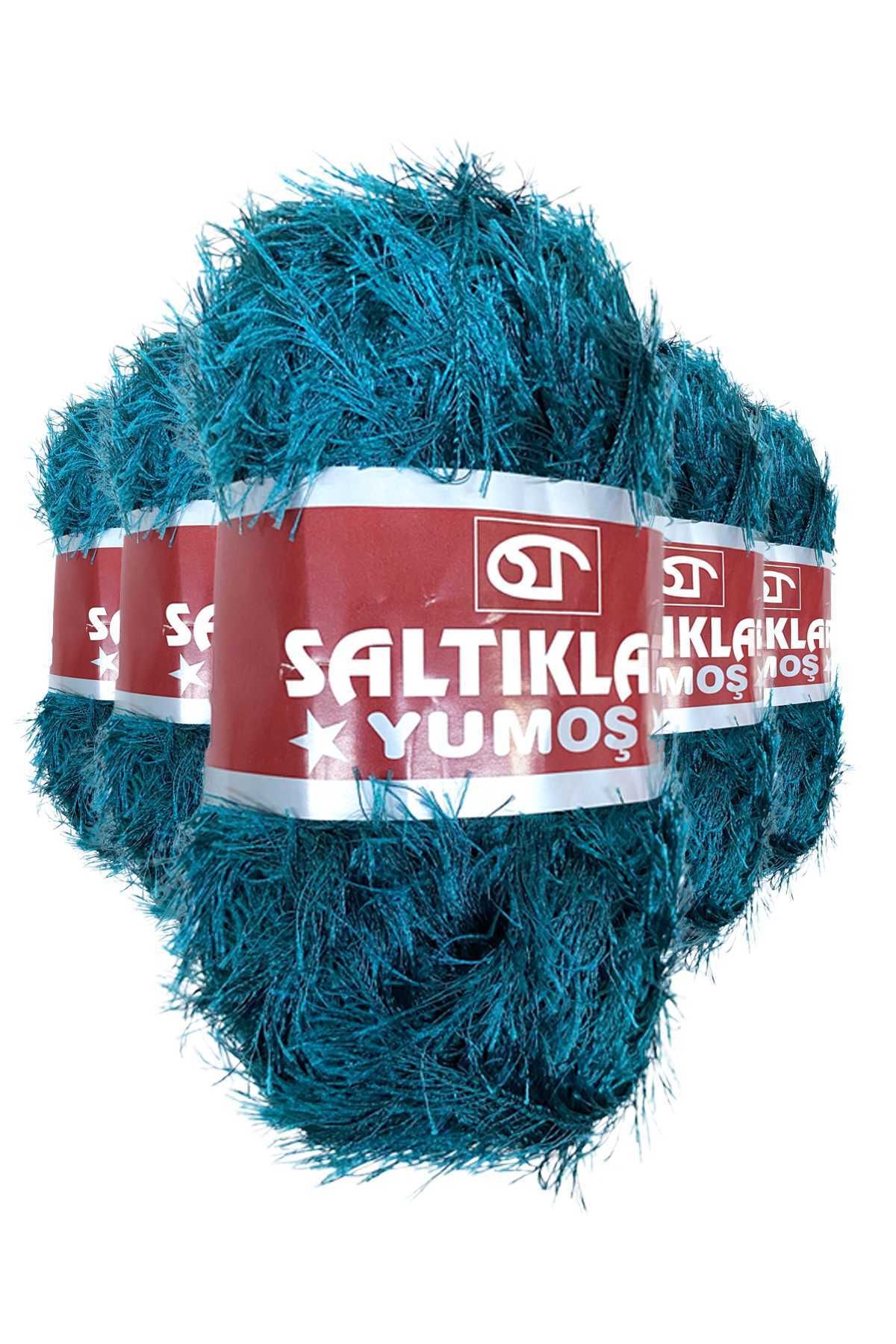 SALTIKLAR 5 Adet Yumoş Sakallı El Örgü Ipi Yünü 39