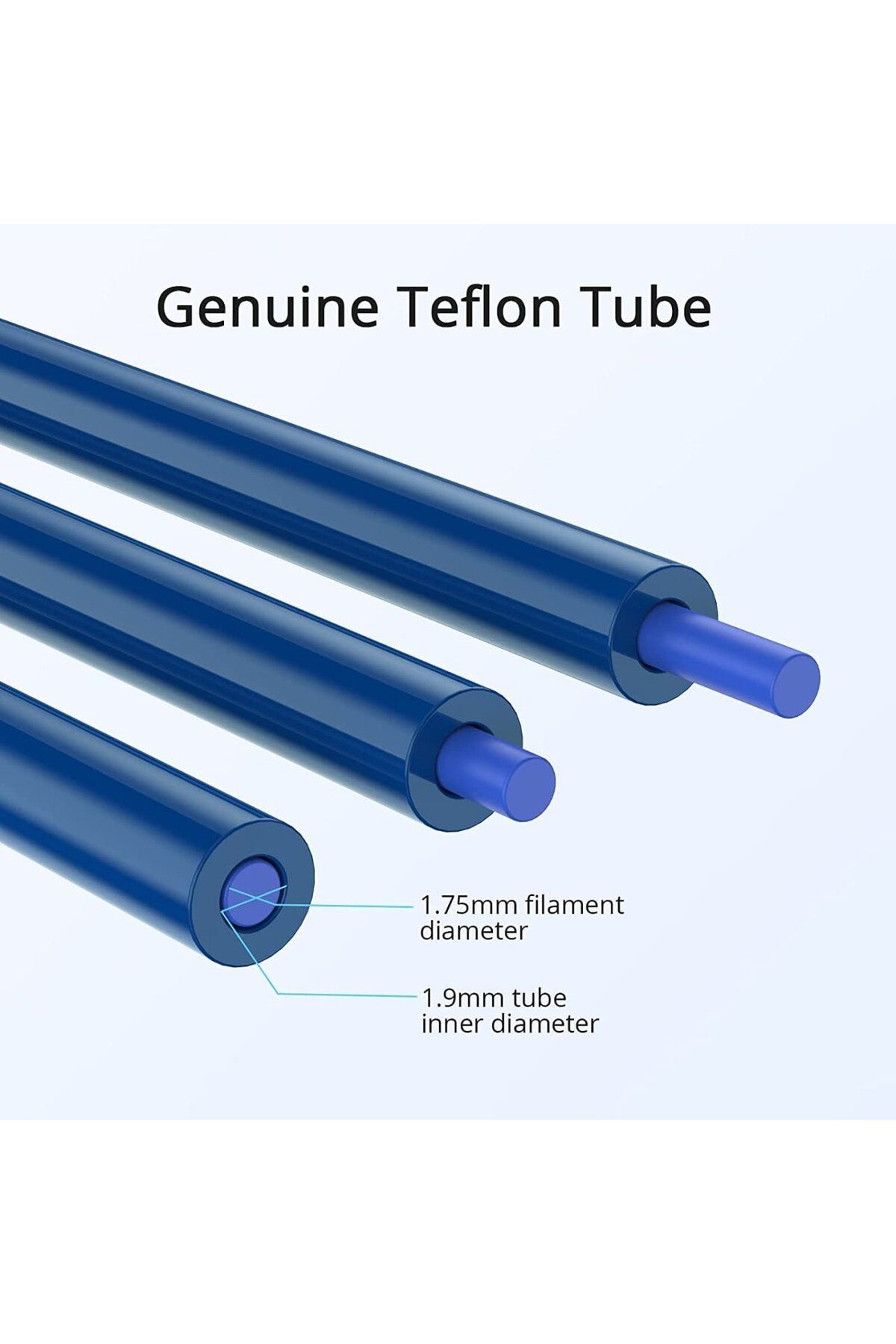 Creality-Set cablu și conectori din teflon pentru imprimantă 3D Creality, metal/plastic, albastru/auriu/argintiu 3
