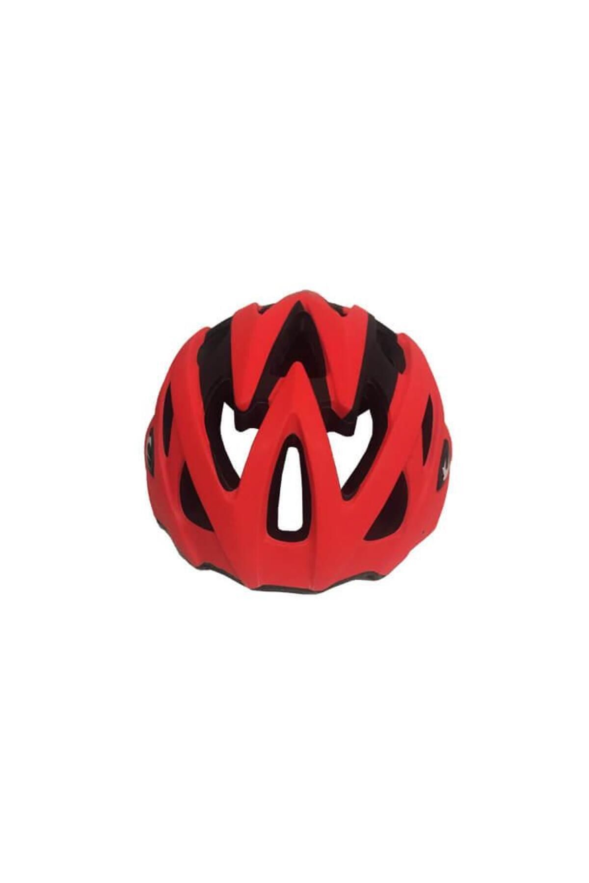 Mhm Collections Kask Mv29 Arka Led Lambalı Fileli Kırmızı/siyah M Beden Bisiklet Kaskı Medium