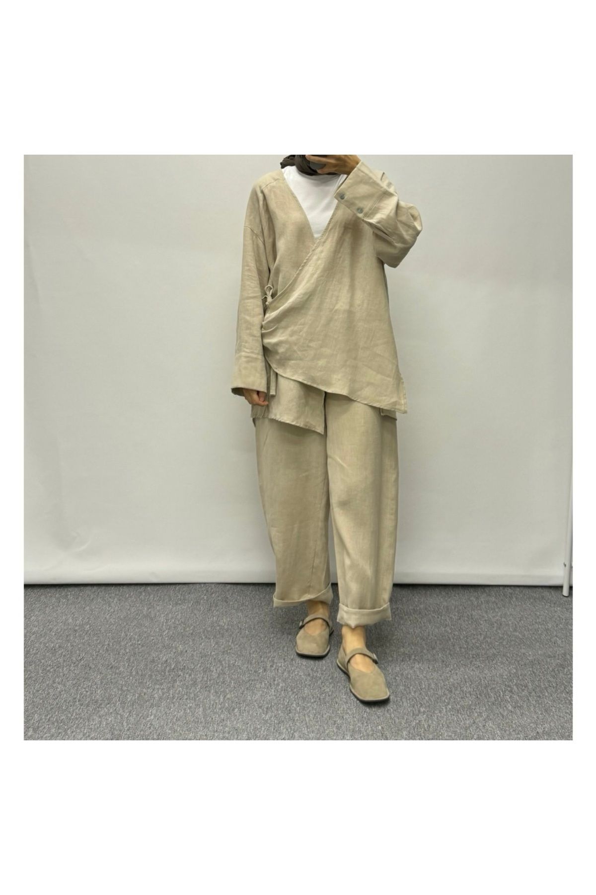 yeap collection Yansan Bağcıklı Kimono
