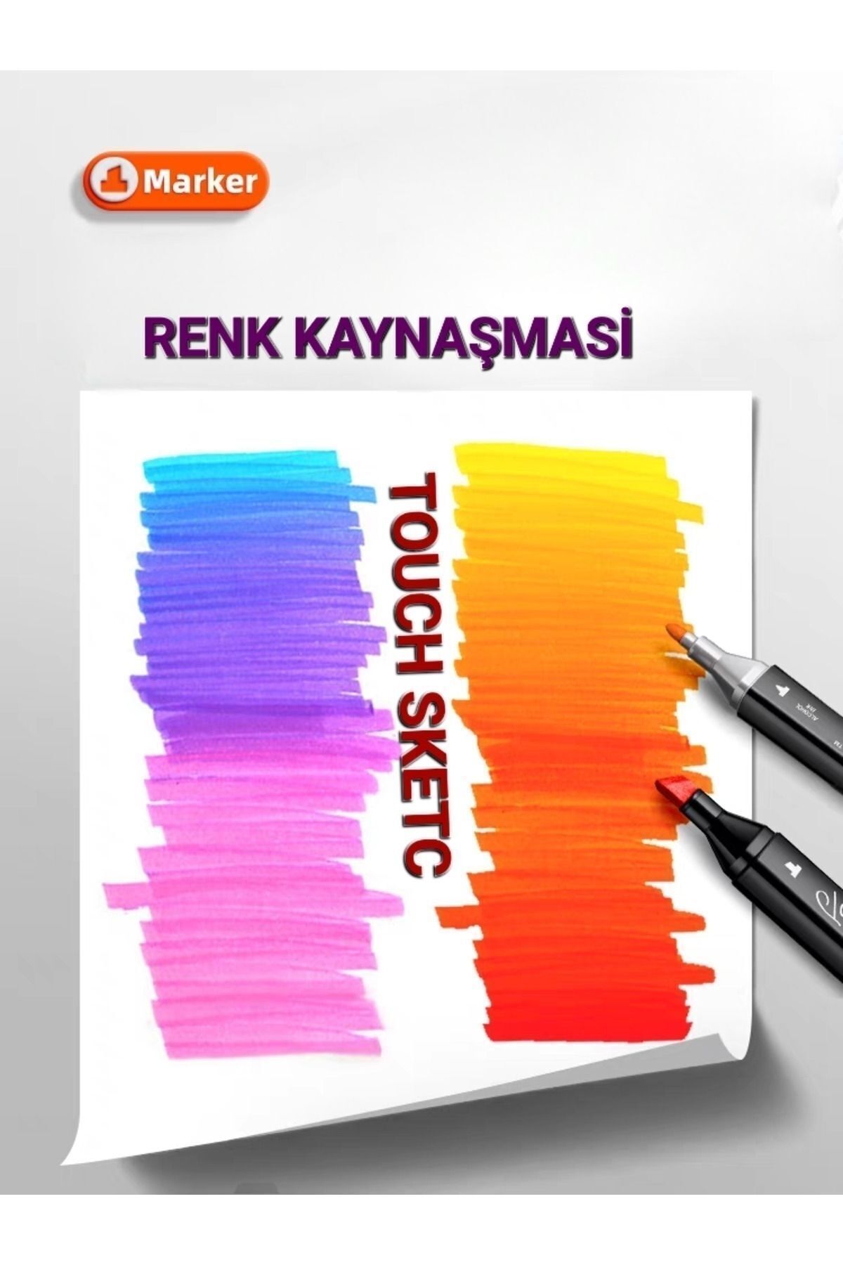 Drawline 48' Li Çift Taraflı Marker Kalem Seti Çantalı Ve Standlıdır