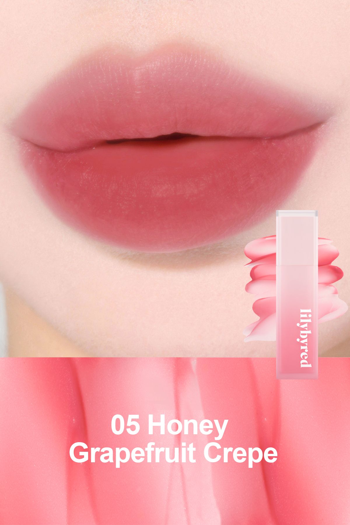 lilybyred Sweet Liar Milky Tint /Kadife Bitişli,Nemlendiricili Dudak Tinti-05 Honey Grapefruit Crepe