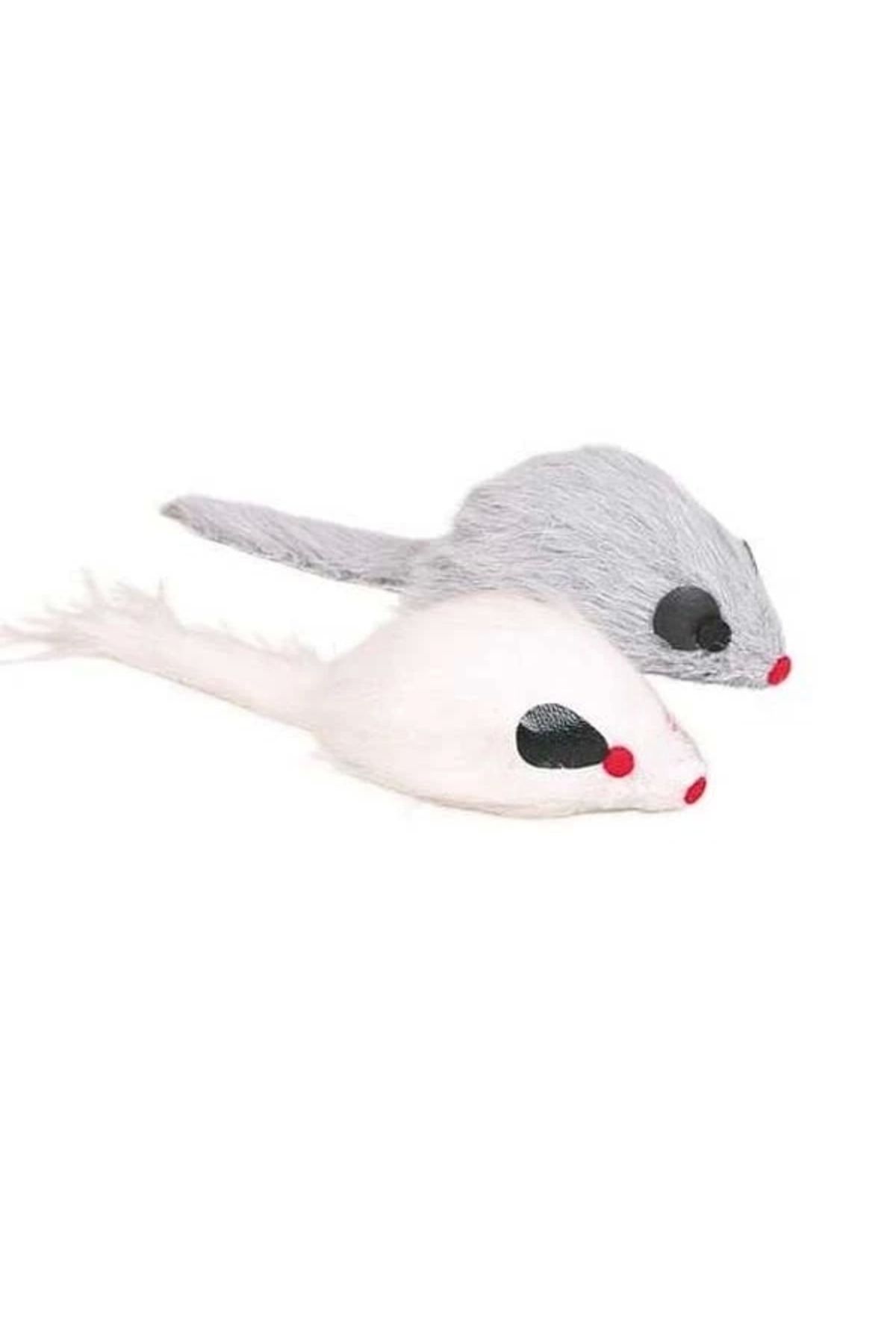 YNT İthalat Trixie Tüylü Sesli Peluş Fare Kedi Oyuncağı 9 Cm