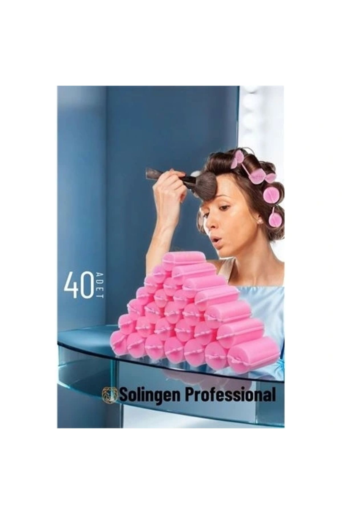 STOREMAX Süngerli Gece Bigudisi 3 cm 40 Adet Solingen Professional