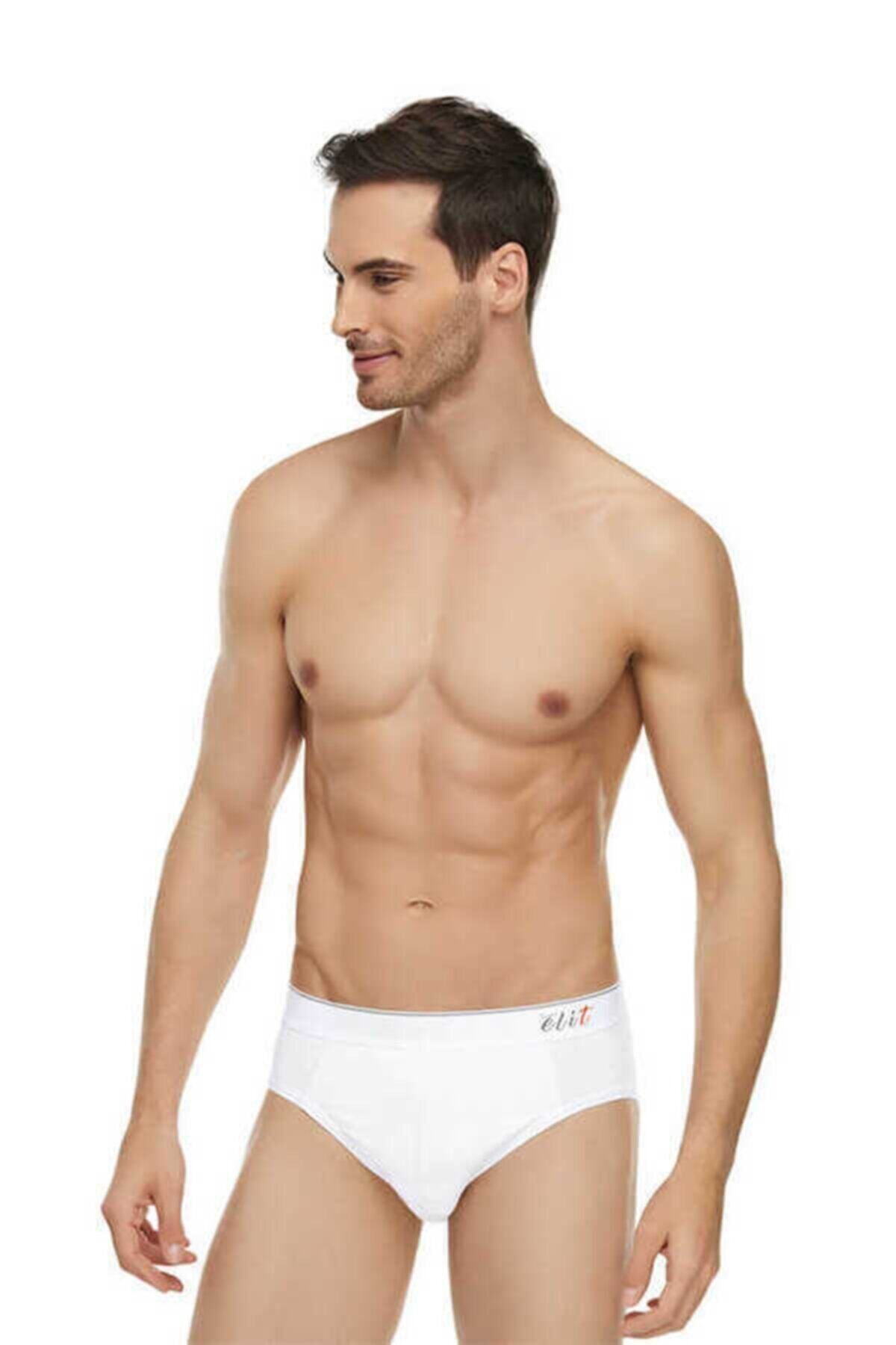 KEYAL Tutku Elit Erkek Beyaz Kemerli Slip Kilot 3 Adet