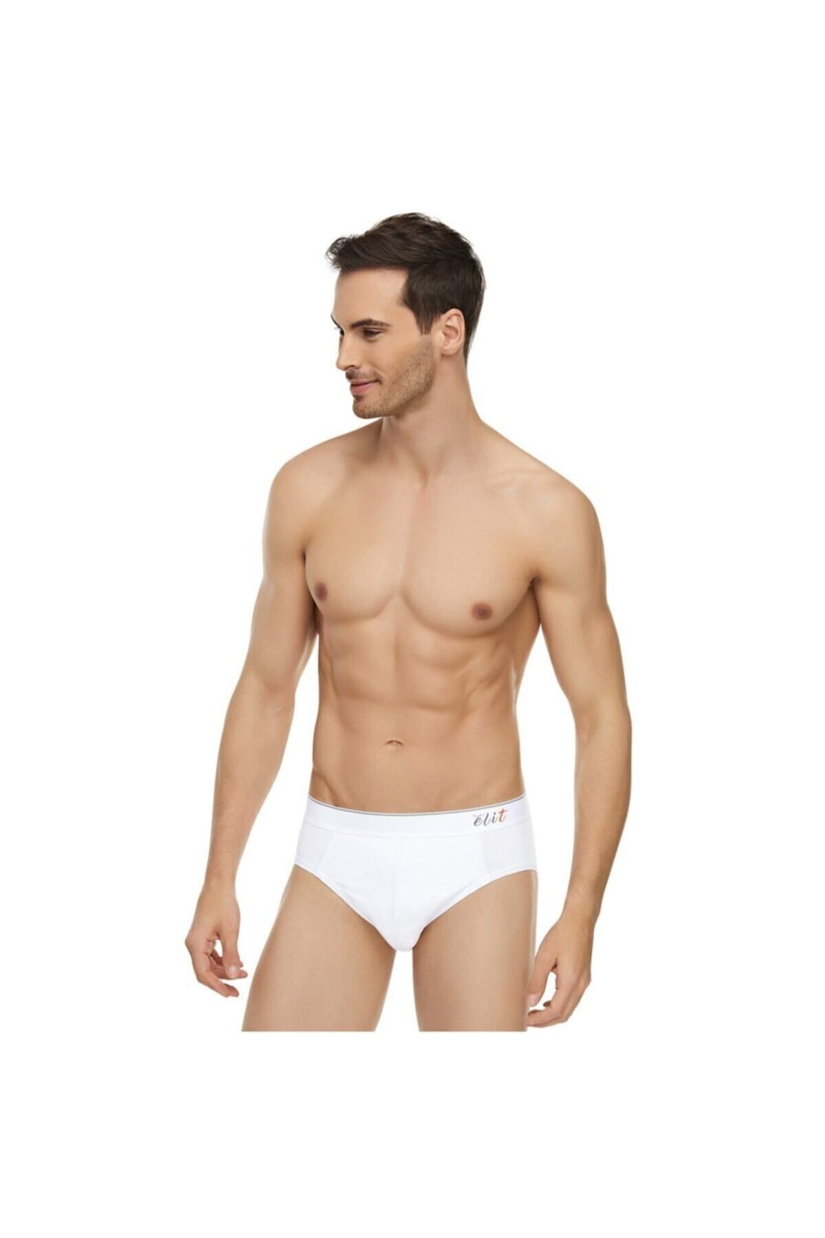 KEYAL Tutku Elit Elt1351 / Elit Elastan Incebel Kemerli Slip (3 Adet) | Beyaz