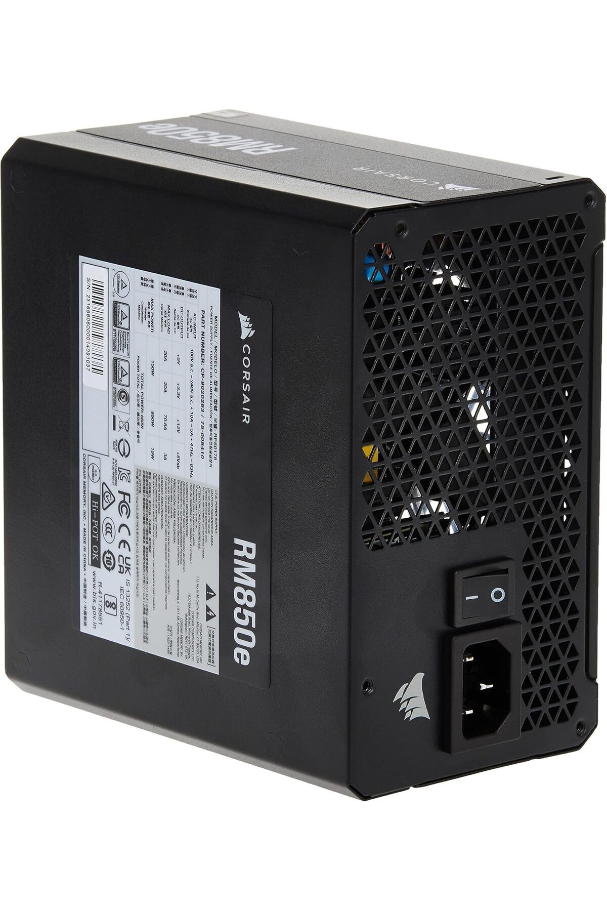 Corsair-Full Modular PSU RM850e (2023) by Corsair - Low-Noise ATX 3.0 PCIe 5.0 5