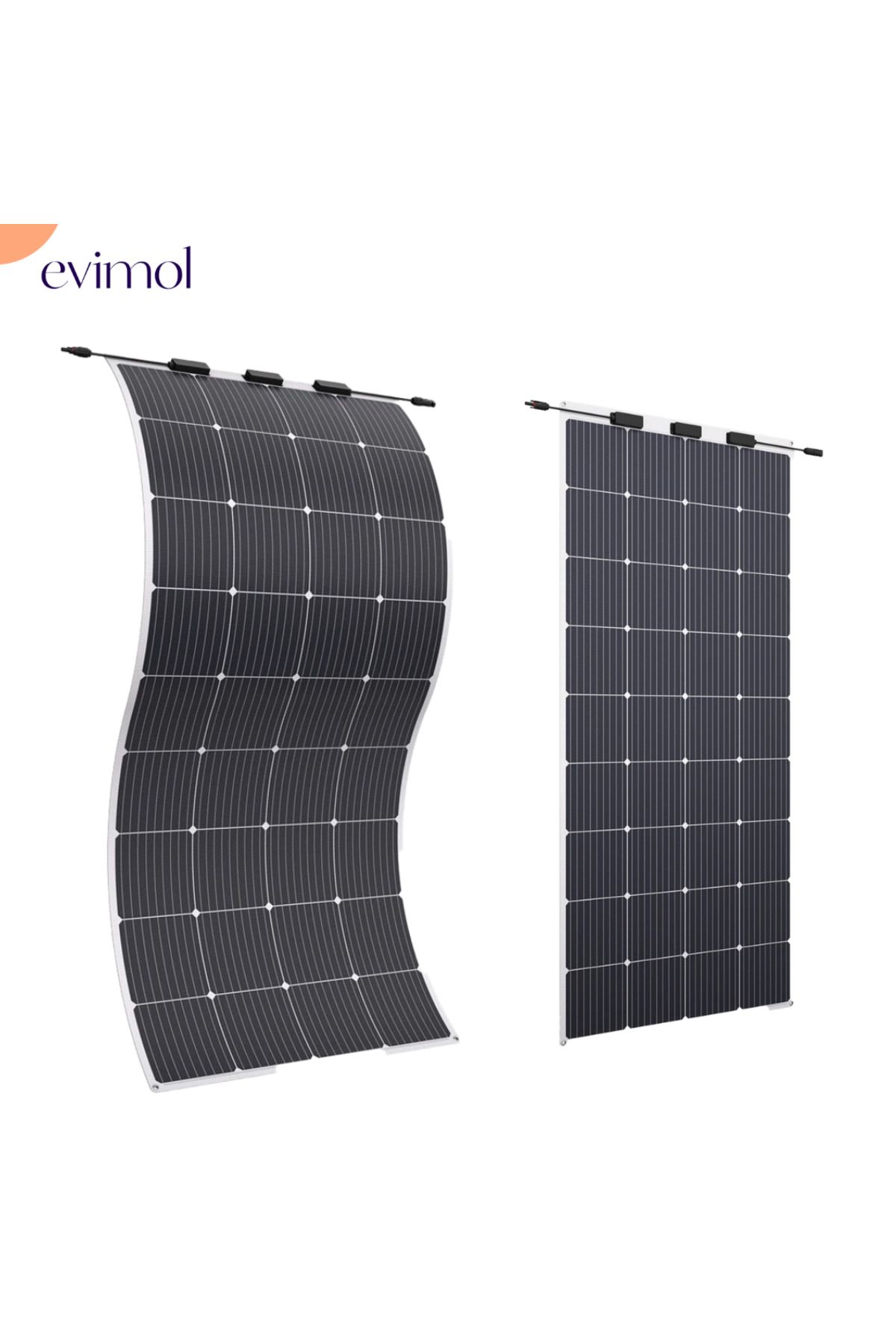 EVİMOL Antfea 200W Esnek Solar Panel | Taşınabilir, Kavisli Yüzeylere Uygun, Yüksek Verimli Güneş Paneli