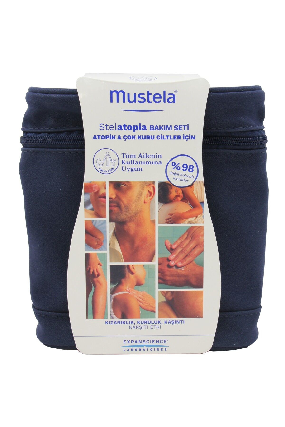 Mustela Stelatopia Bakım Seti Atopik Ve Kuru Ciltler Için Lipit Yenileyici Krem Şampuan Yüz Krem