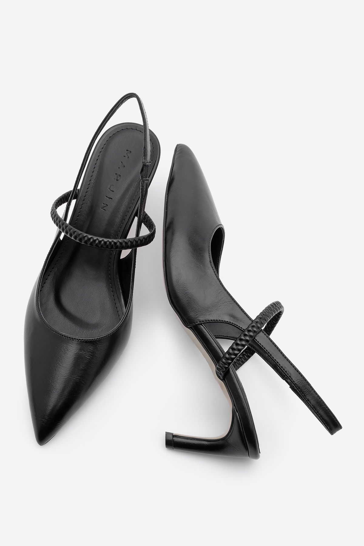 استیلتو زنانه STILETTO پسر بینی کفش پاشنه AVIKA مشکی Marjin