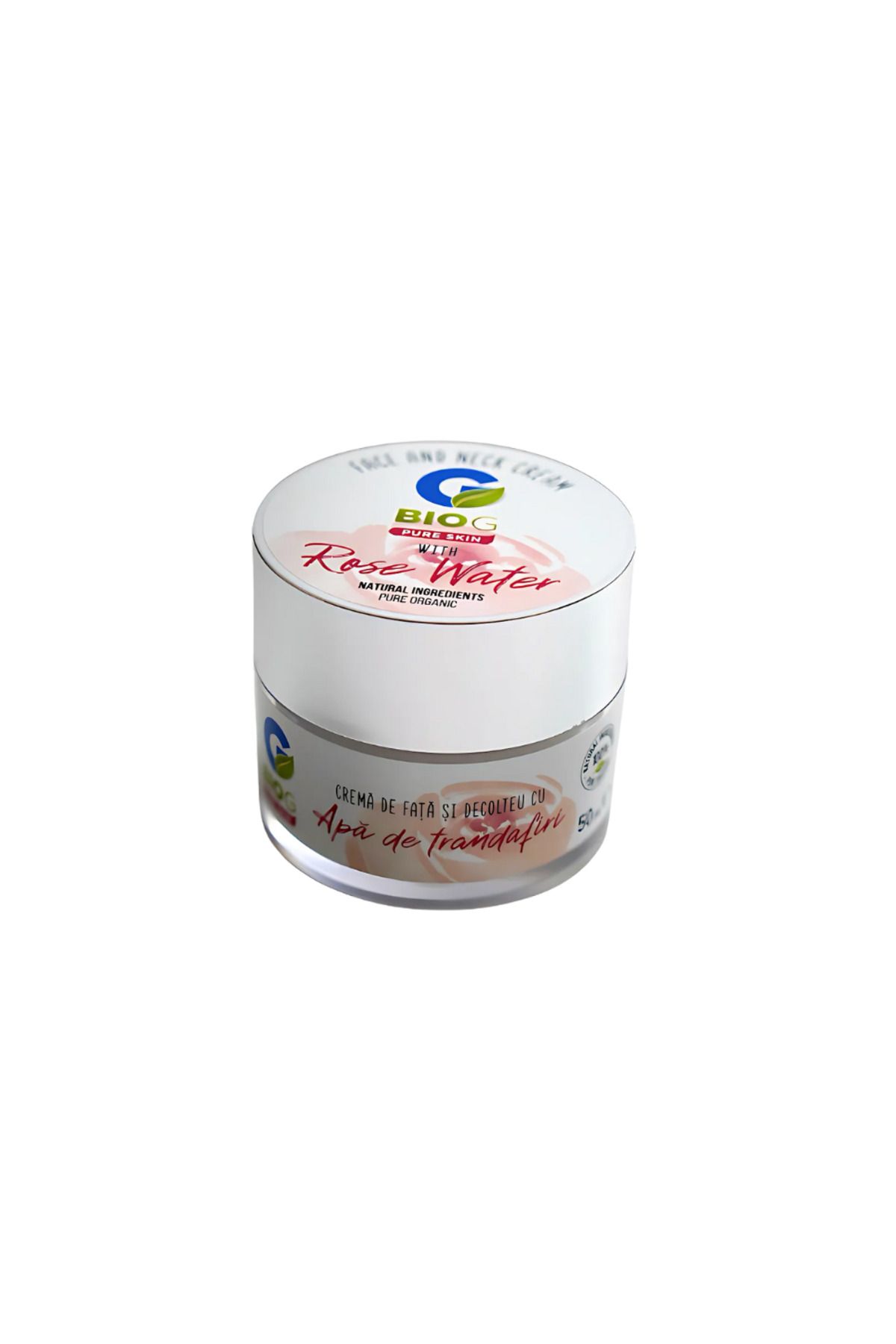 Bio Crema Organica Hidratanta Pentru Fata Si Decolteu 50 Ml Bio G Pure Skin - One Size