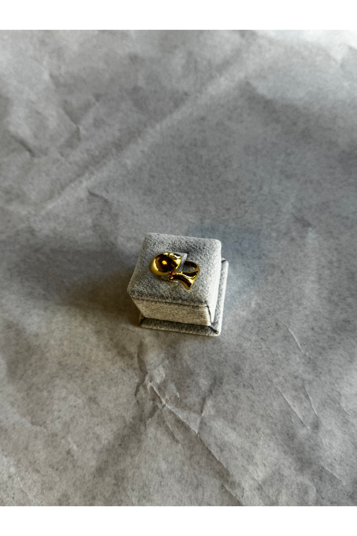 shop-Spiral Design Gold Ring (Adjustable Size) 2