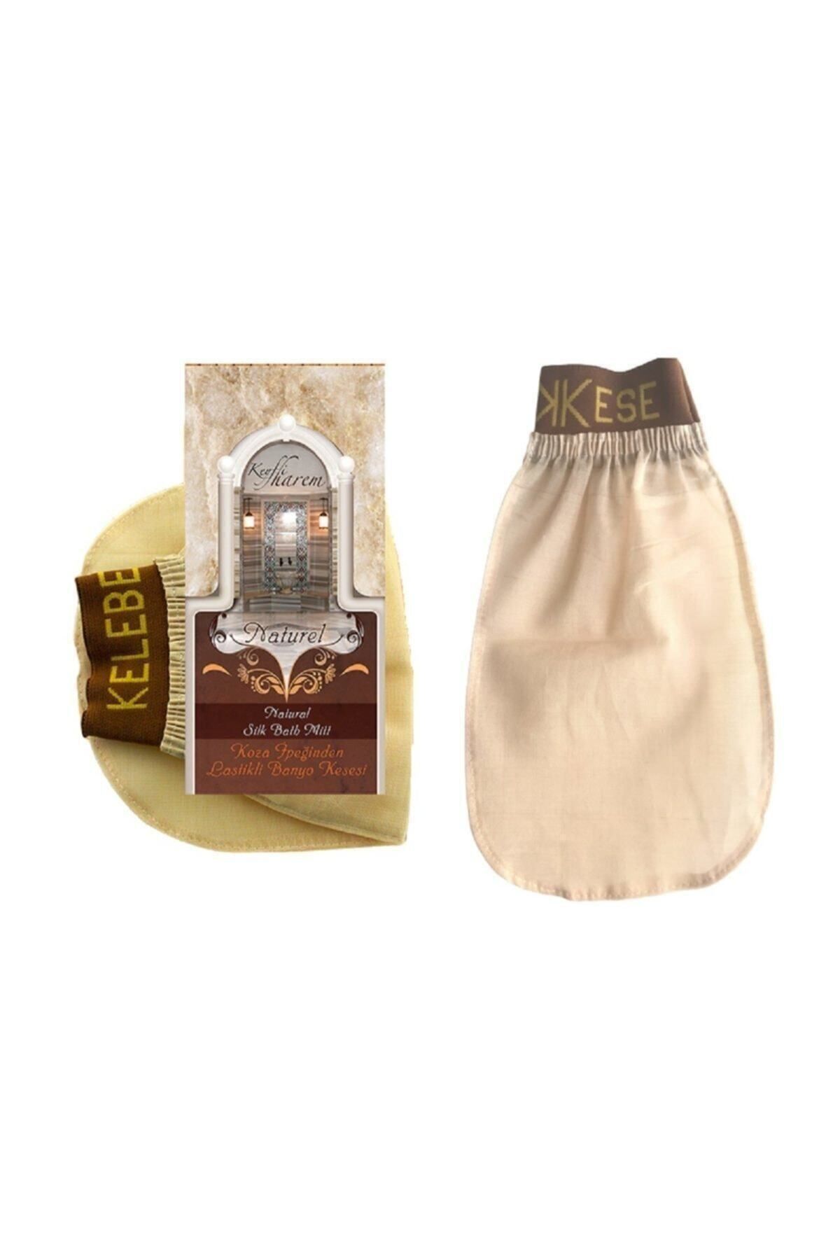 Cosy Club Shop Hakiki Koza Ipeğinden Lastikli Banyo Kesesi Ipek Kese