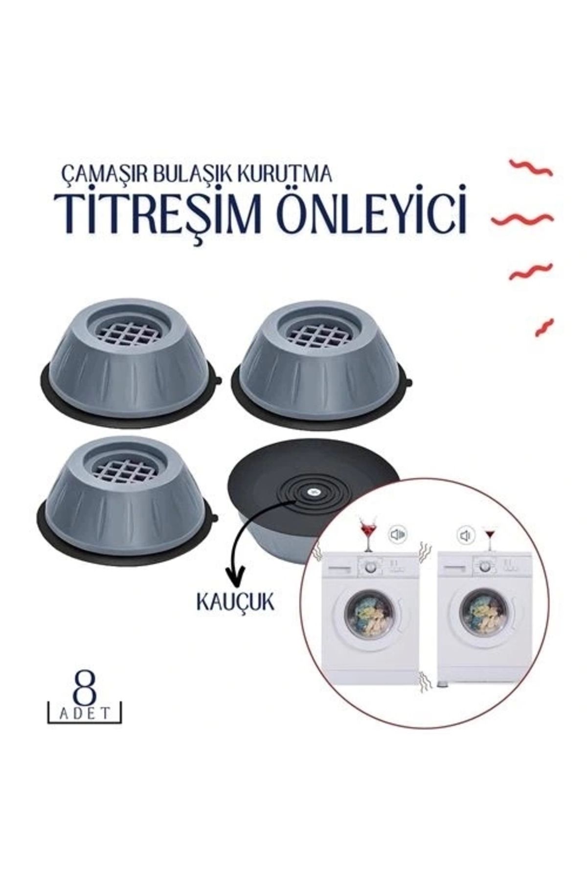 STOREMAX Titreşim Önleyici Kauçuk 8 Adet S.Langston Design