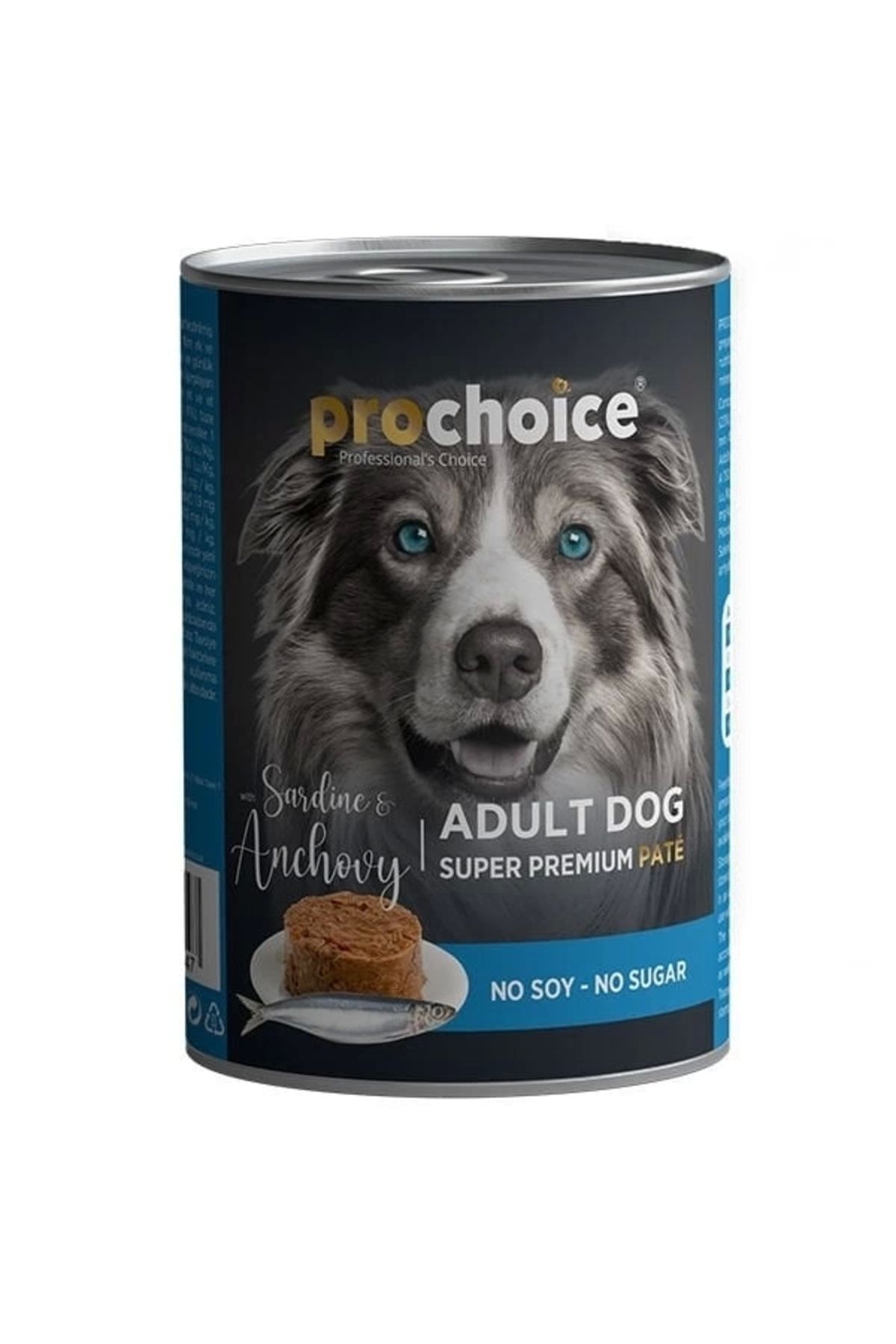 YNT İthalat Pro Choice Adult Sardunya ve Hamsili Yetişkin Köpek Konservesi 400 Gr