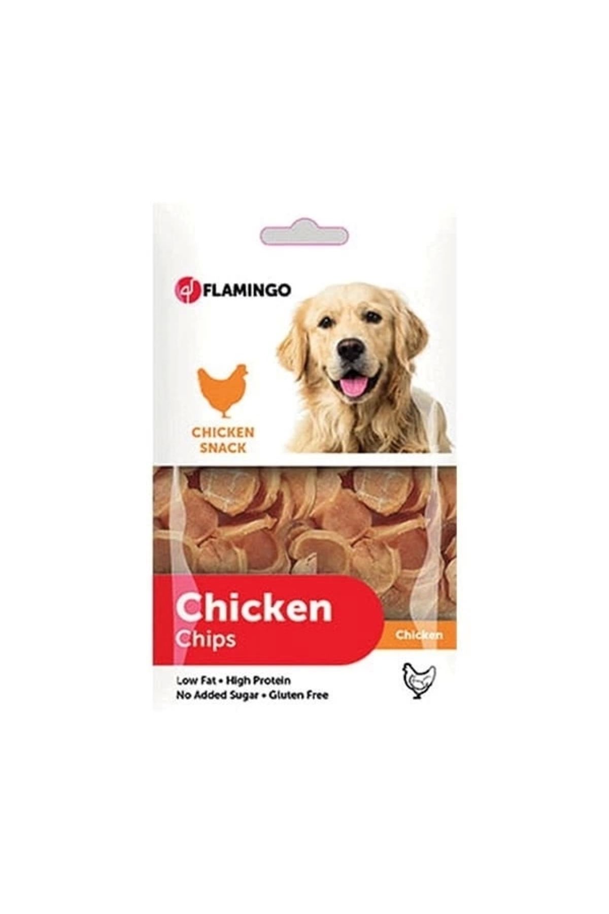 YNT İthalat Flamingo Hapki Tavuk Cips Köpek Ödül Maması 85 Gr