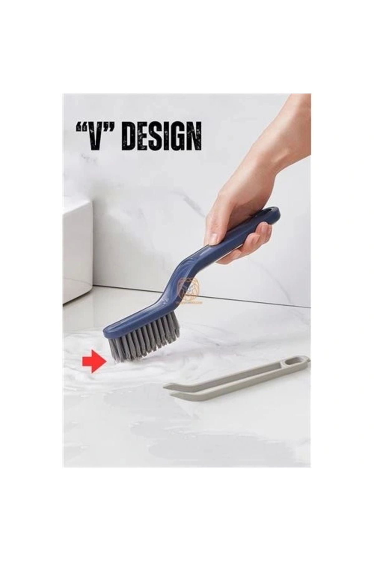 STOREMAX Derz Fırçası V Dizayn Banyo Mutfak Lavabo Fırçası
