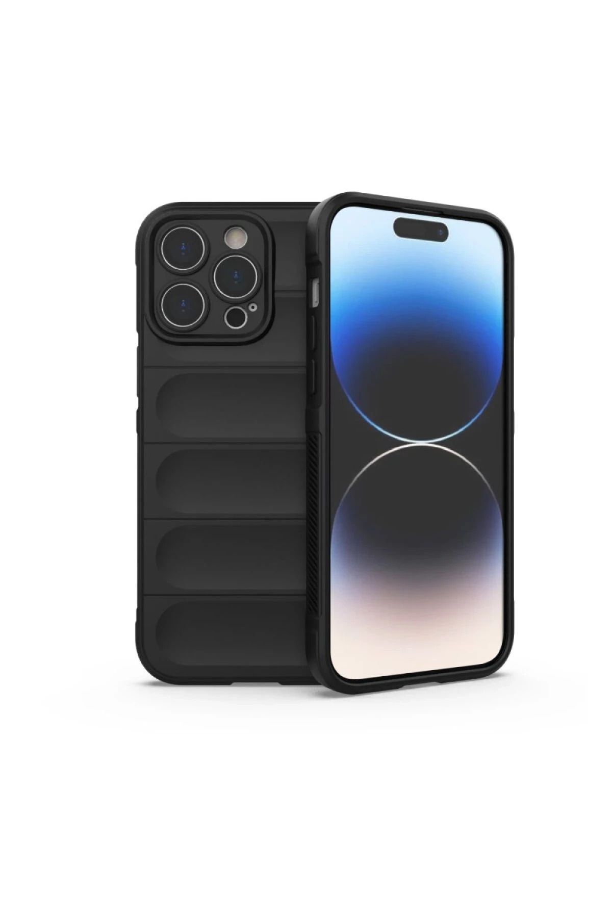NewFace iPhone 16 Pro Kılıf Optimum Silikon - Siyah HNZRN