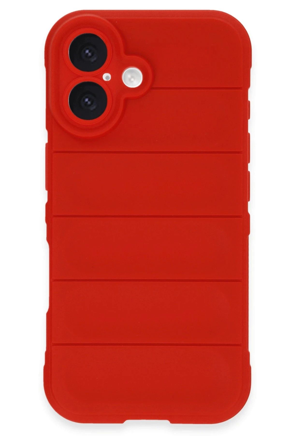 NewFace iPhone 16 Kılıf Optimum Silikon - Kırmızı HNZRN