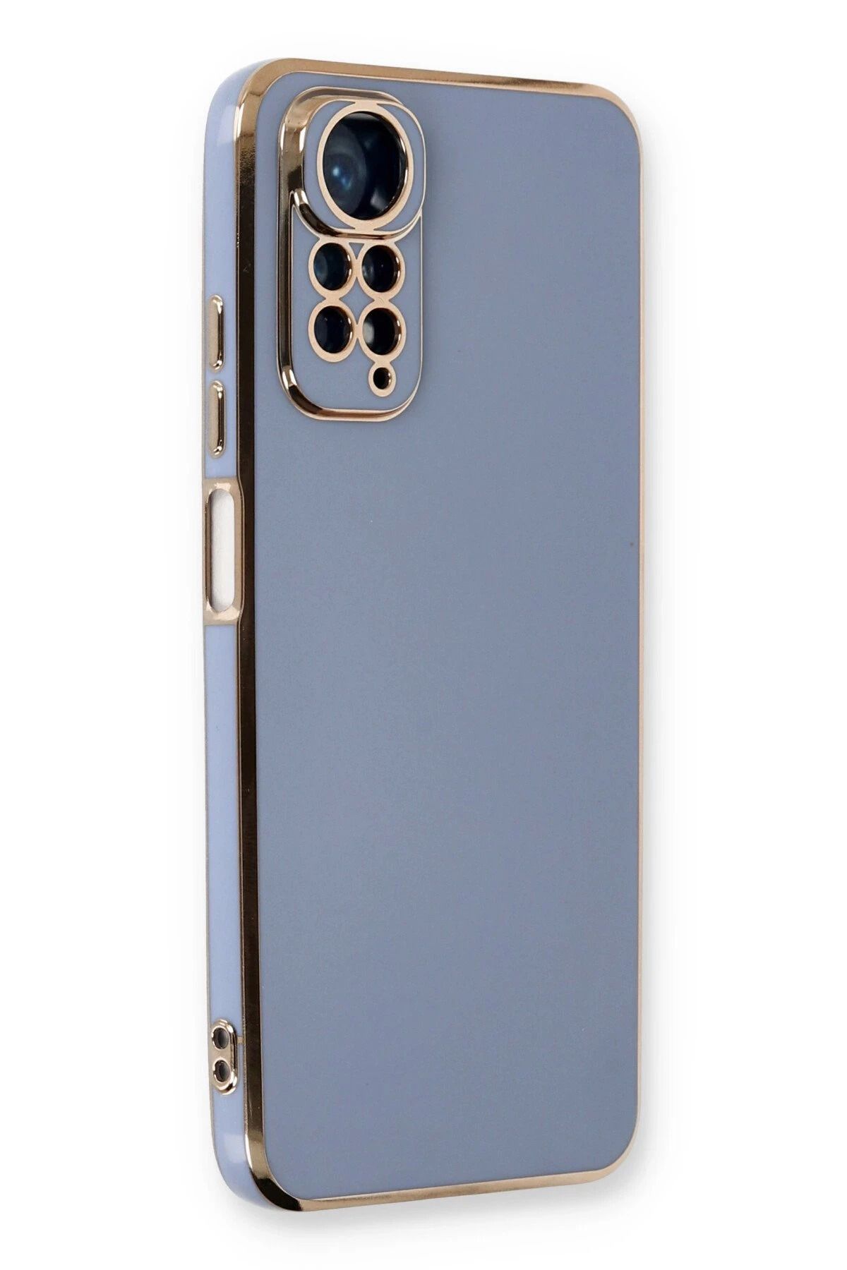 NewFace Xiaomi Redmi Note 11 Kılıf Volet Silikon - Mavi NRMSA