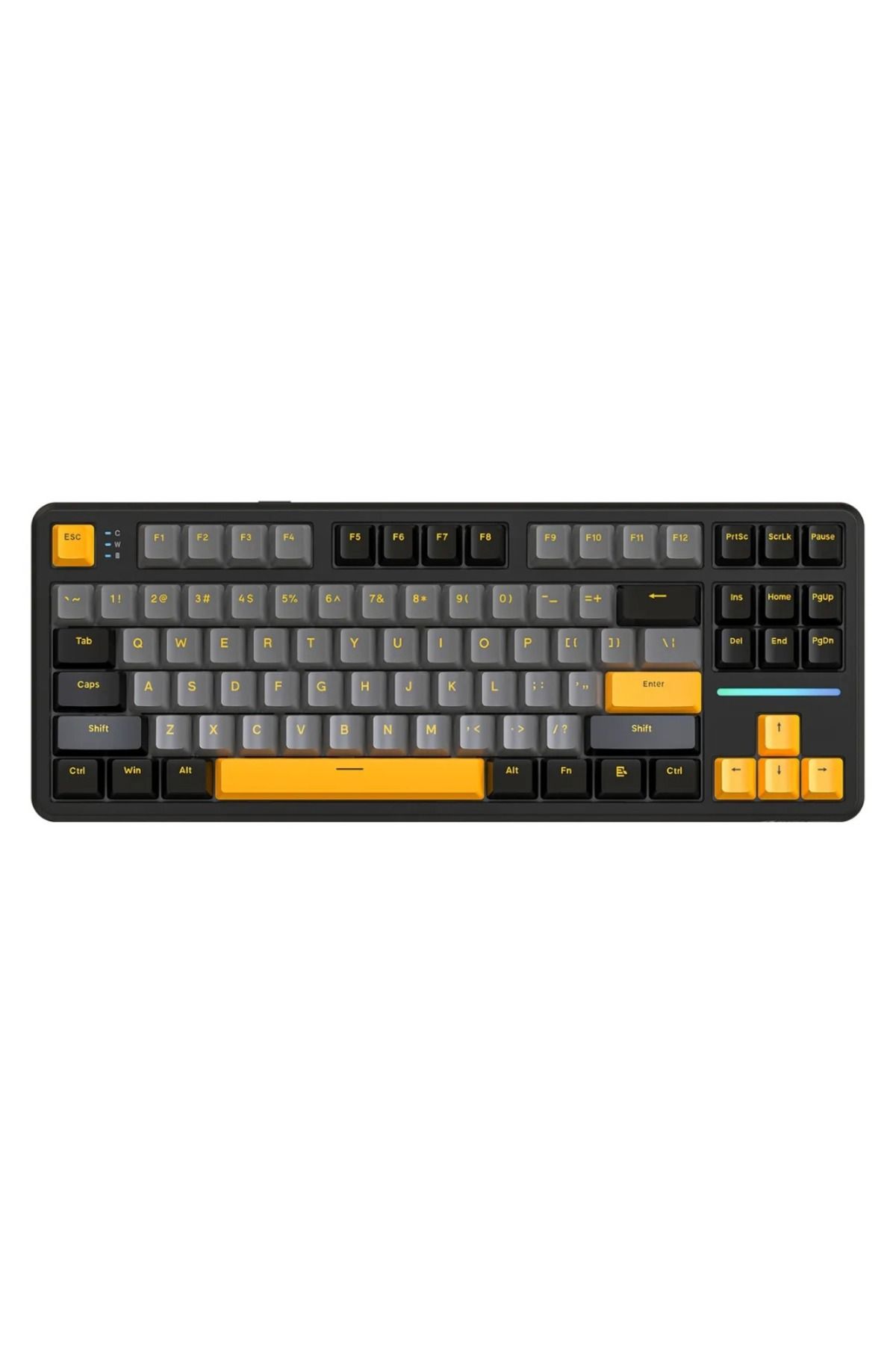 SiLabor X Attack Shark X87 Tri-mode Gasket PBT Mekanik Klavye Üçlü Mod: Bluetooth ve 2,4 G ve Tip-C