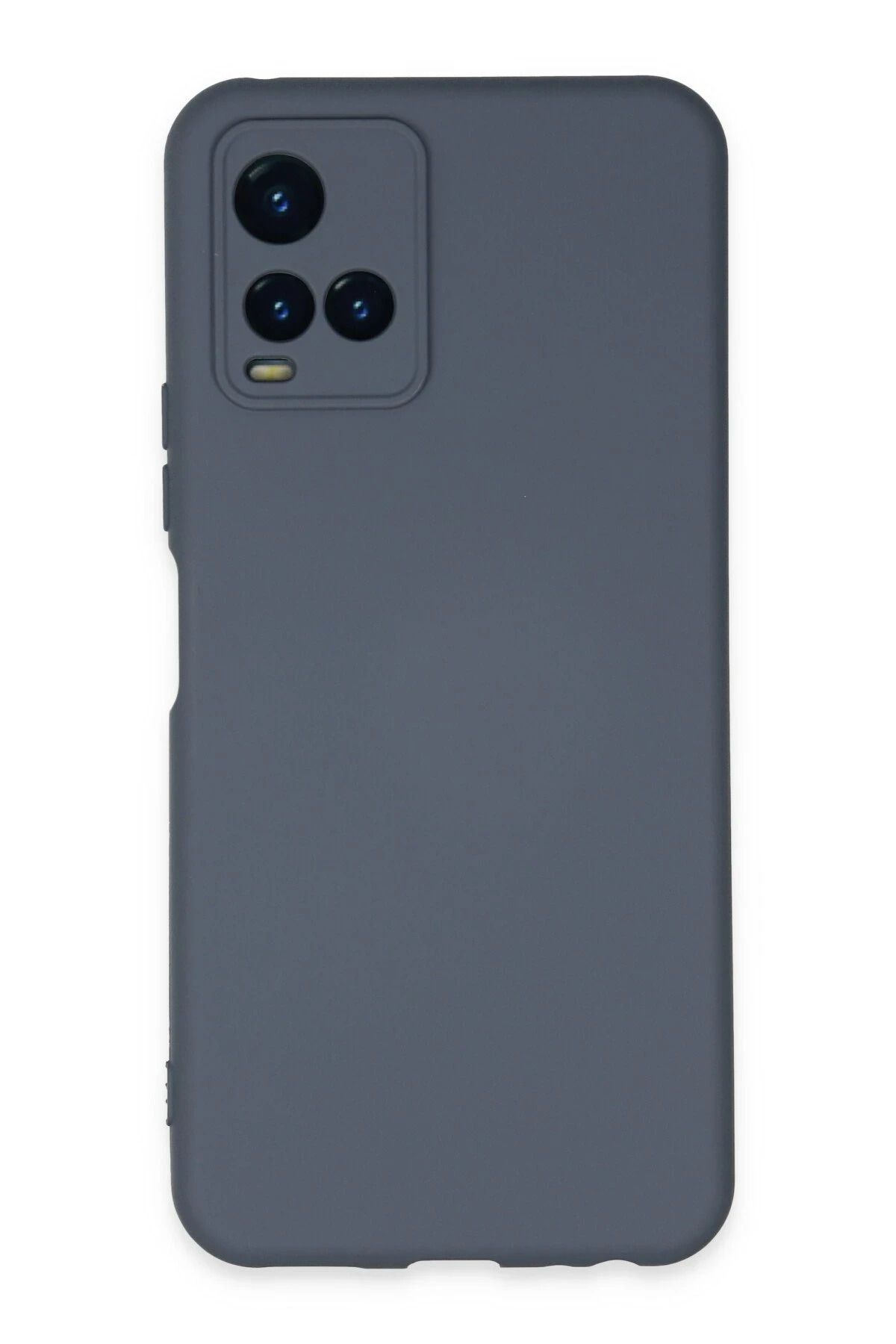 NewFace Vivo Y21S Kılıf Nano içi Kadife Silikon - Gri INSLM