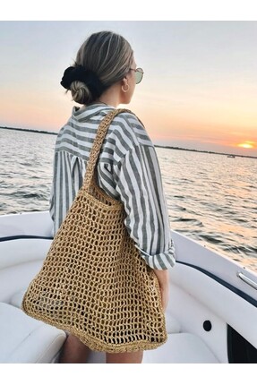 BY HATİCE DOĞAN Hasır Mesh Bag