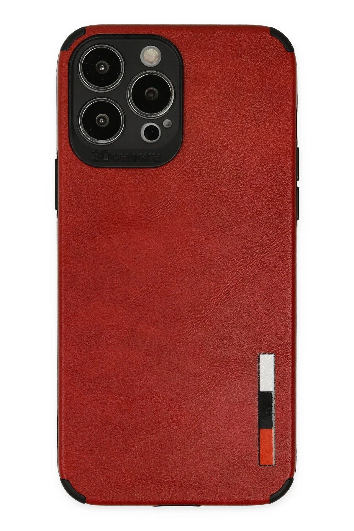 NewFace iPhone 13 Pro Max Kılıf Loop Deri Silikon - Kırmızı INSLM