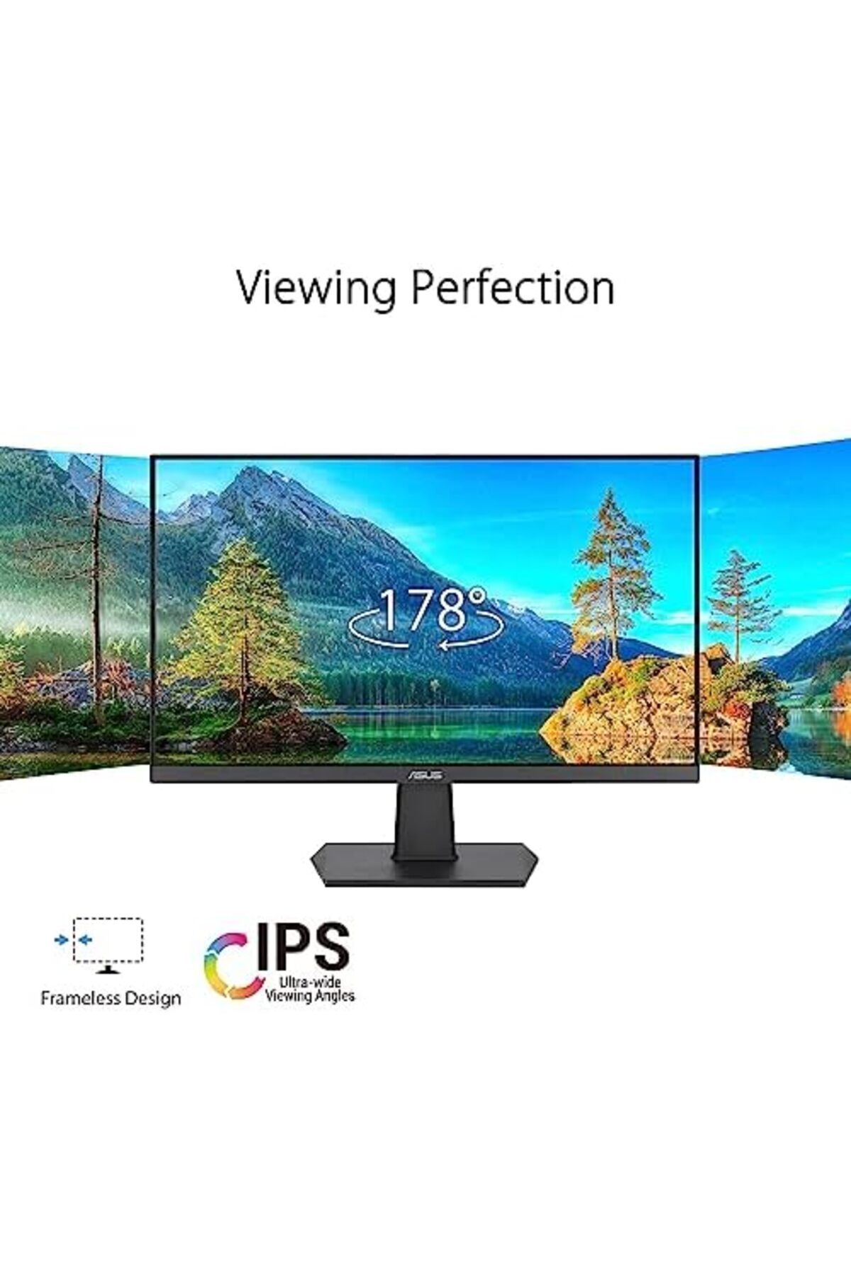 ASUS-شاشة ألعاب ASUS VA24EHF Eye Care مقاس 24 بوصة (عرض 23.8 بوصة)، IPS، FHD، بدون إطار، 100 هرتز، Adaptive S 4