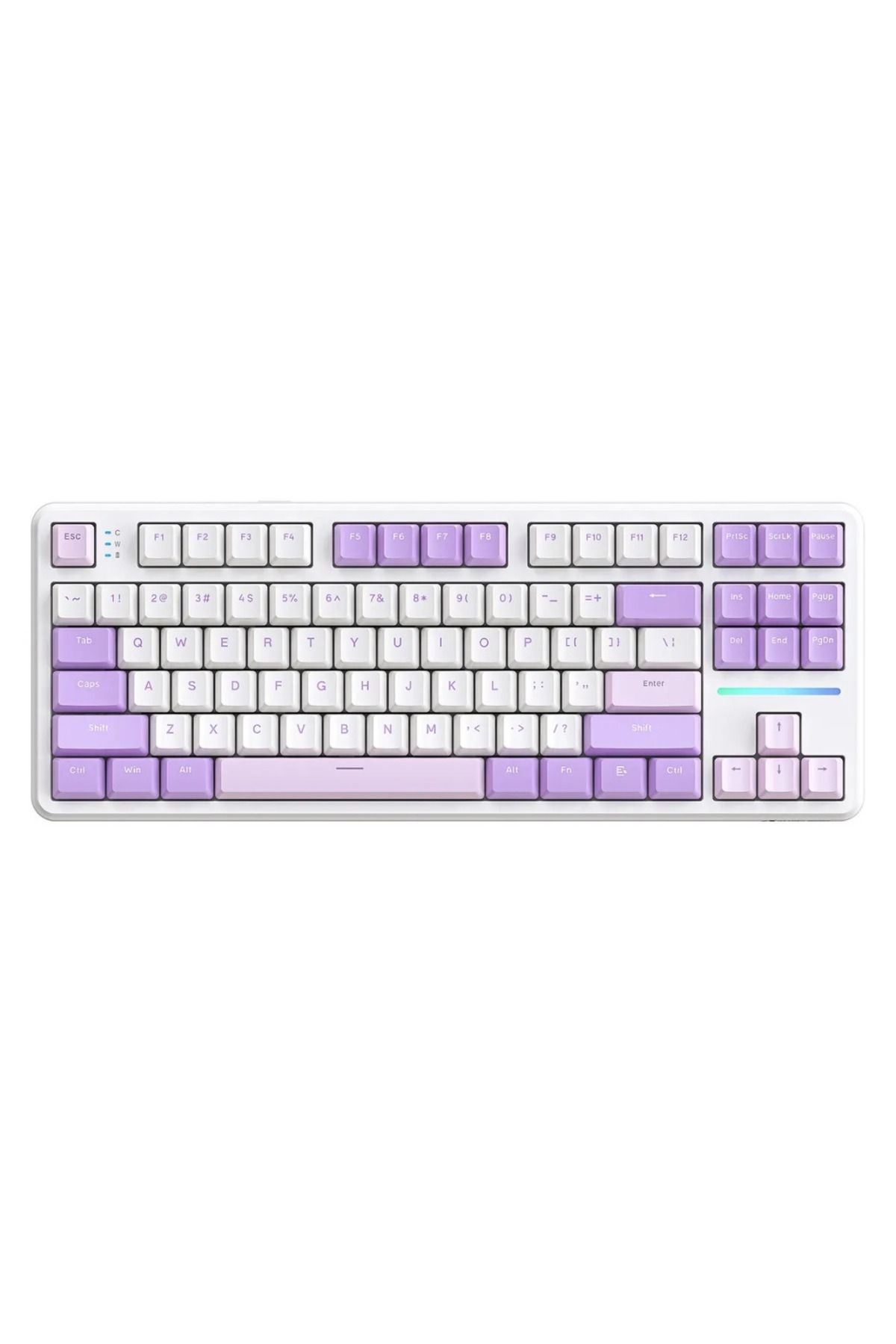 SiLabor X Attack Shark X87 Tri-mode Gasket PBT Mekanik Klavye Üçlü Mod: Bluetooth ve 2,4 G ve Tip-C
