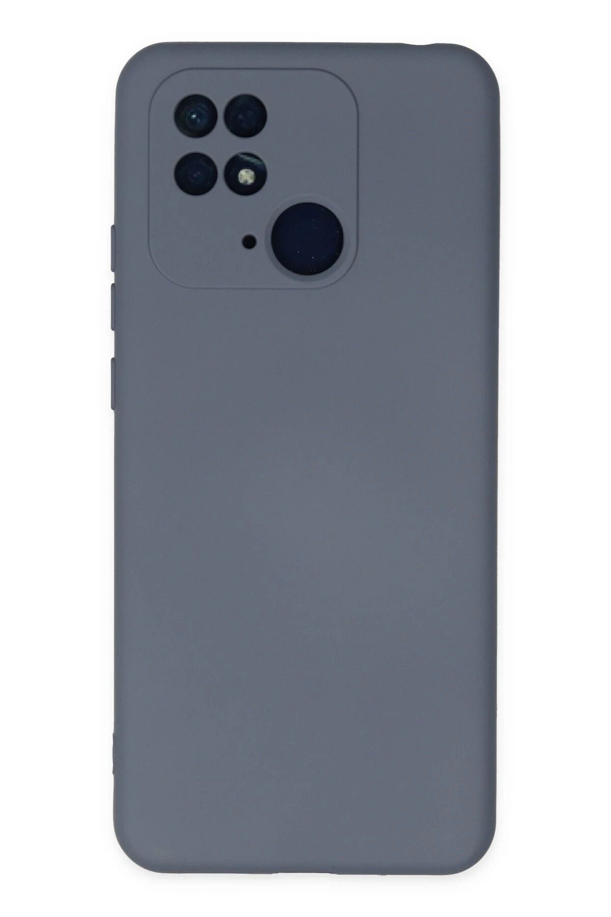 NewFace Xiaomi Redmi 10c Kılıf Nano Içi Kadife Silikon - Gri Hnzrn