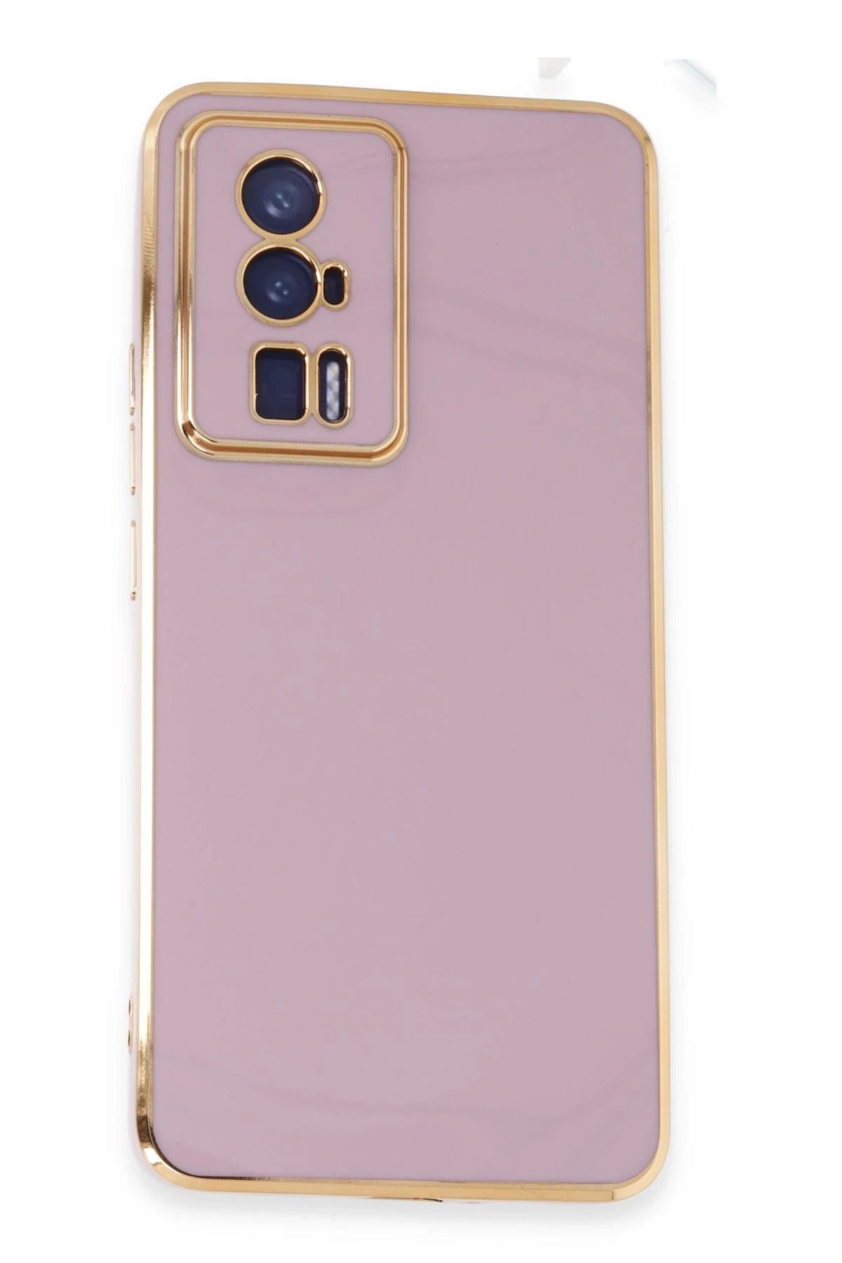 NewFace Xiaomi Poco F5 Pro Kılıf Volet Silikon - Mor NRMSA