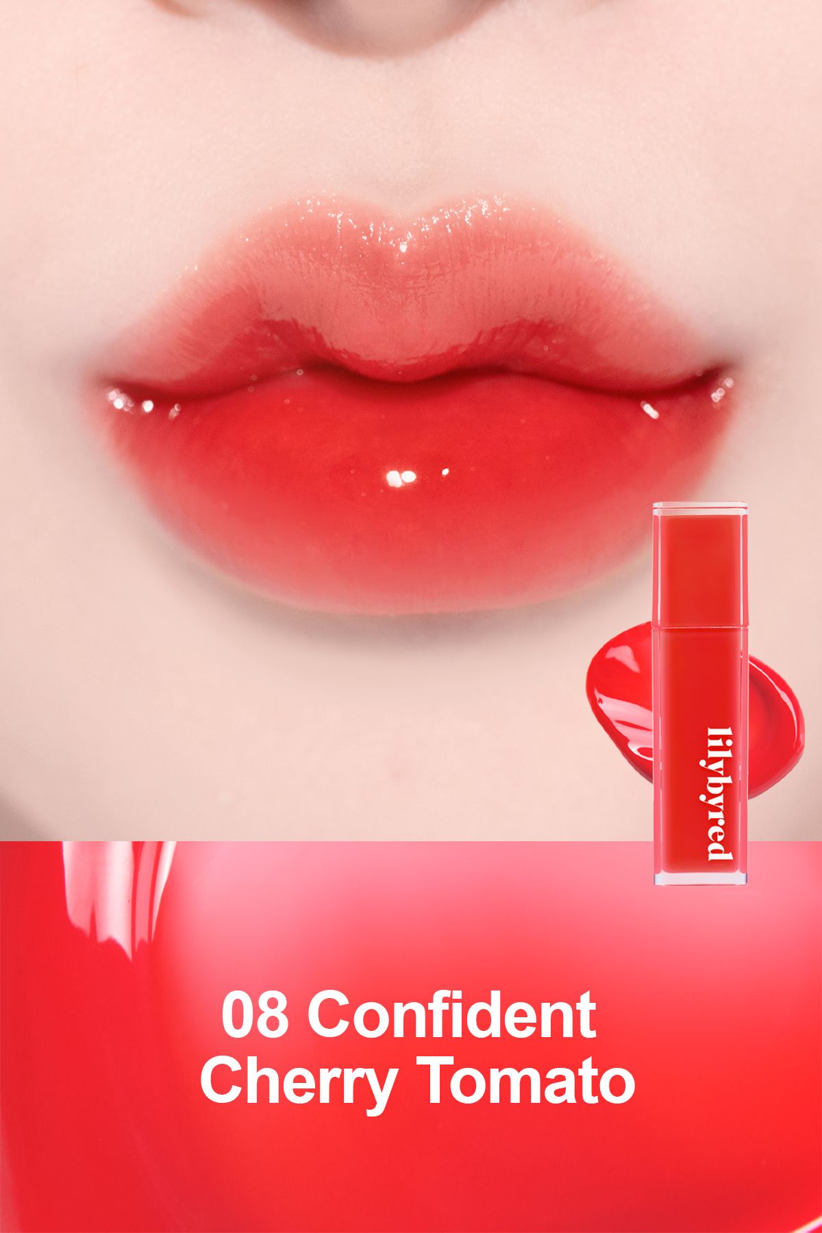 lilybyred Bloody Liar Coating Tint / Uzun Süre Kalıcı Parlak Dudak Tinti- 08 Confident Cherry Tomato