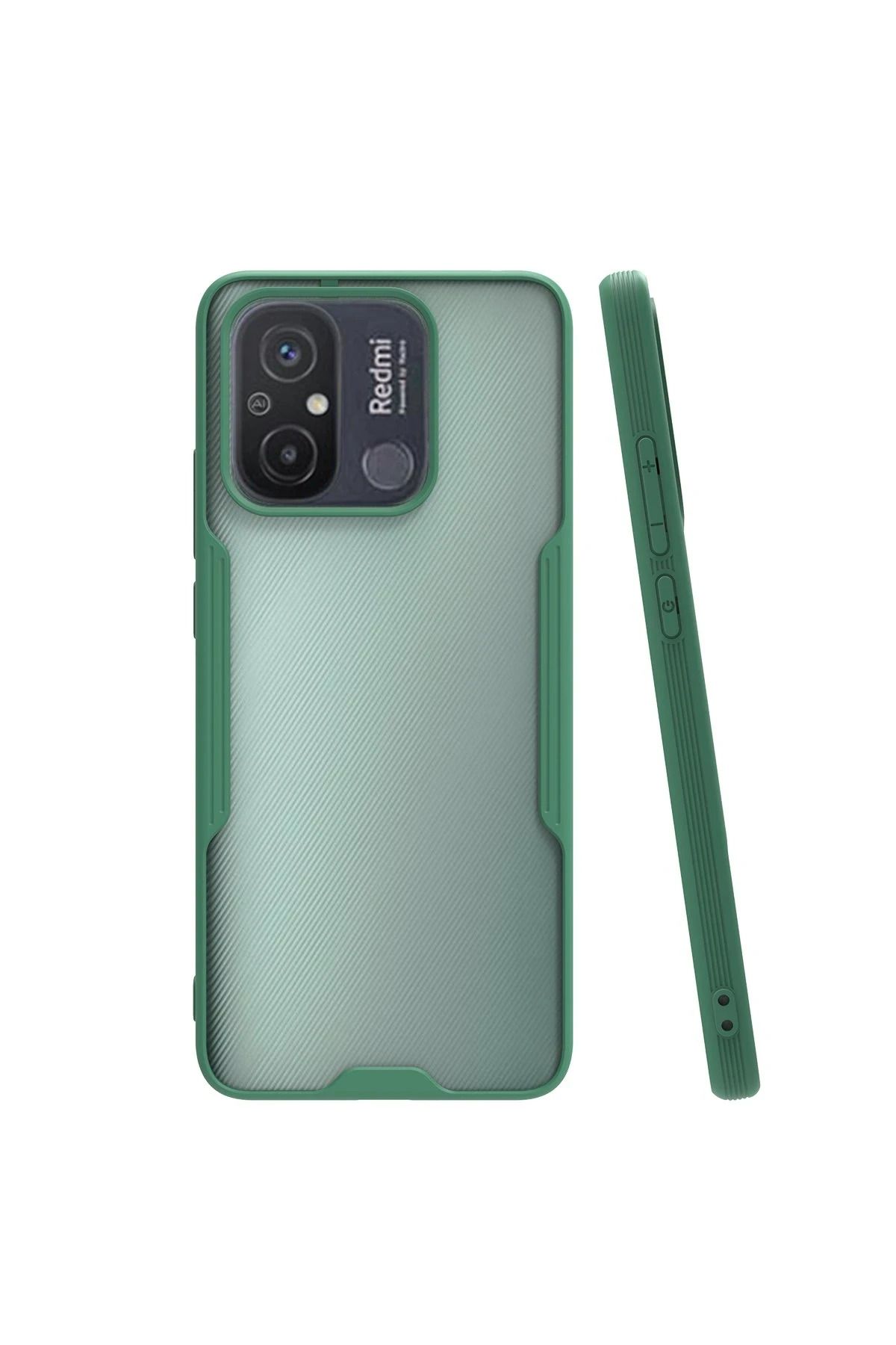 NewFace Xiaomi Redmi 12C Kılıf Platin Silikon - Yeşil YNSMR