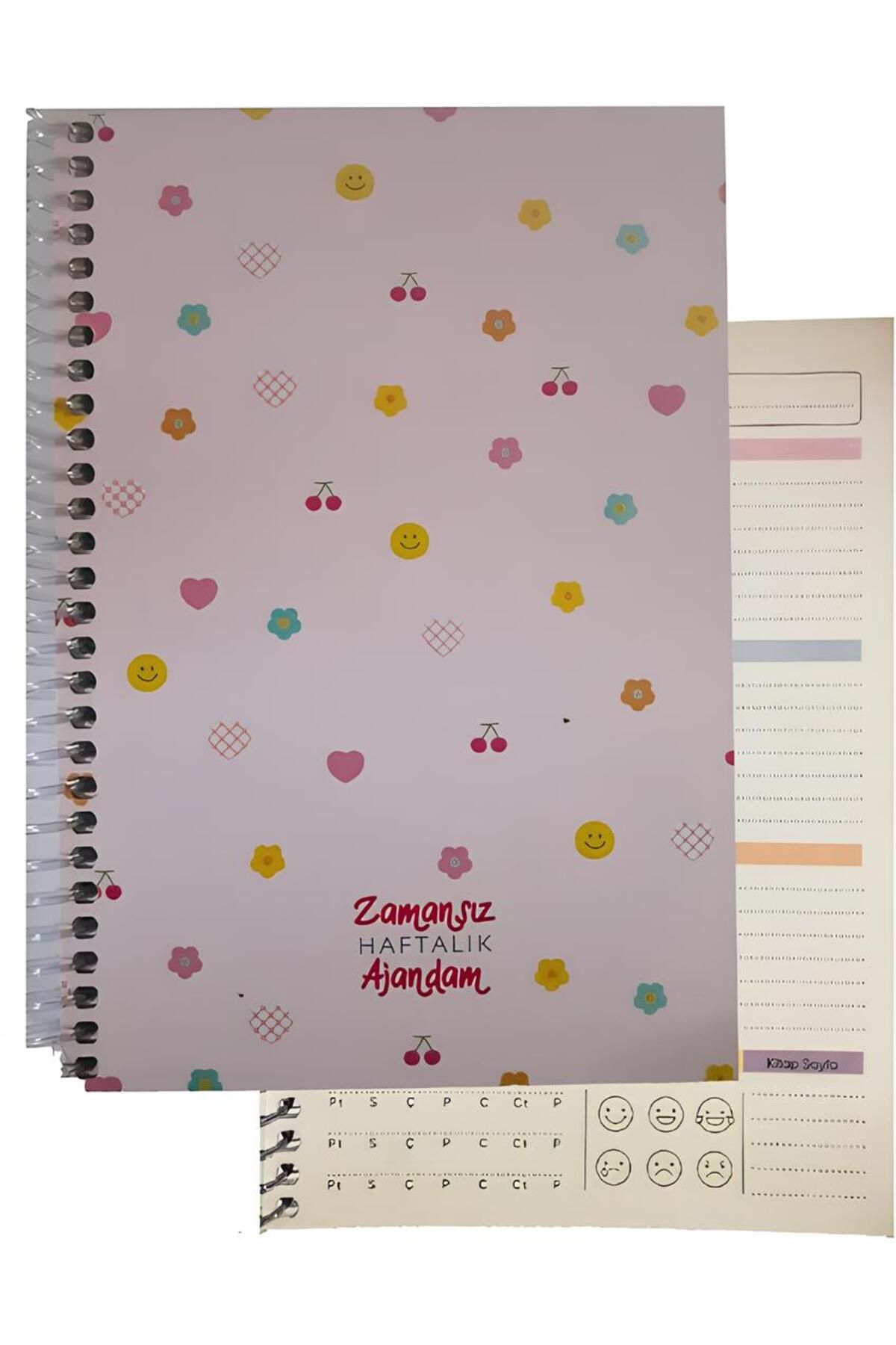 mcolor ZAMANSIZ AJANDA SPİRALLİ SERT KAPAK HAFTALIK DEFTER 17x24