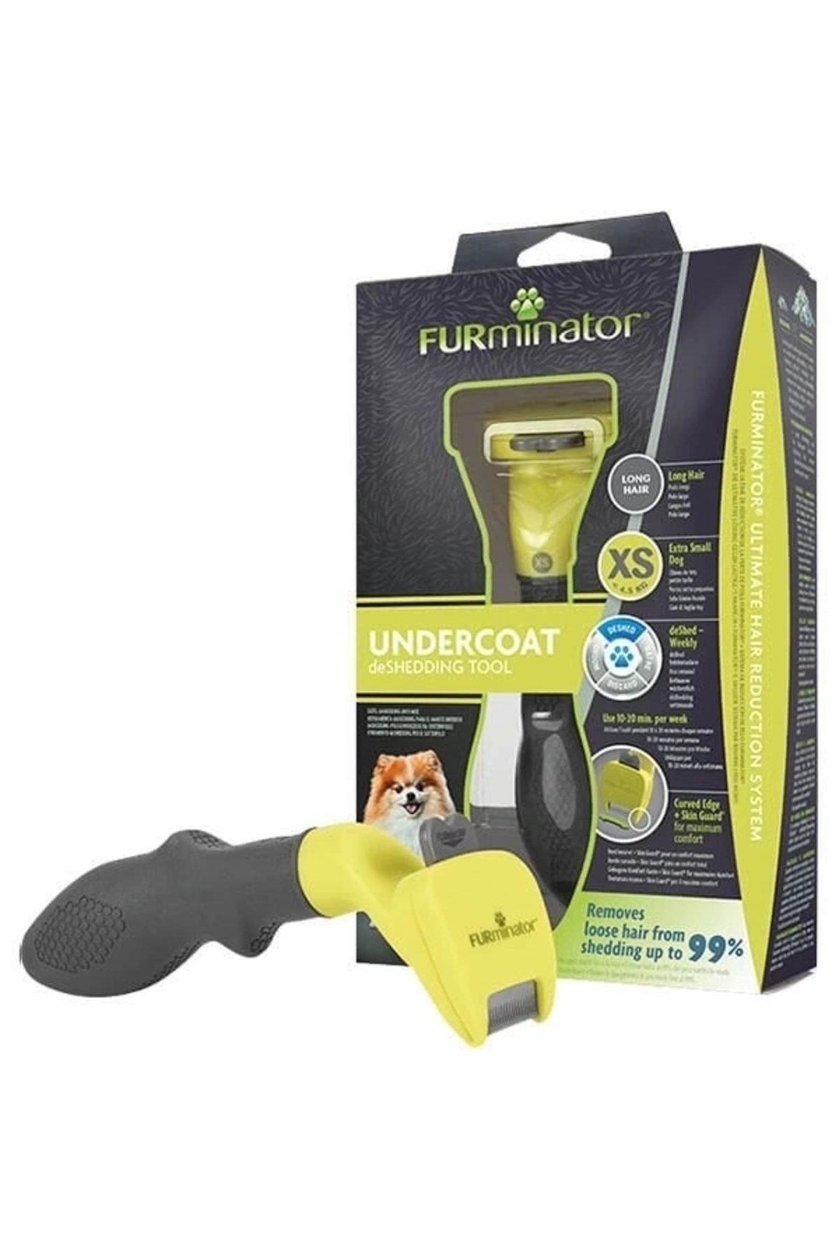 YNT İthalat Furminator Uzun Tüylü Köpek Tüy Tarağı Xsmall