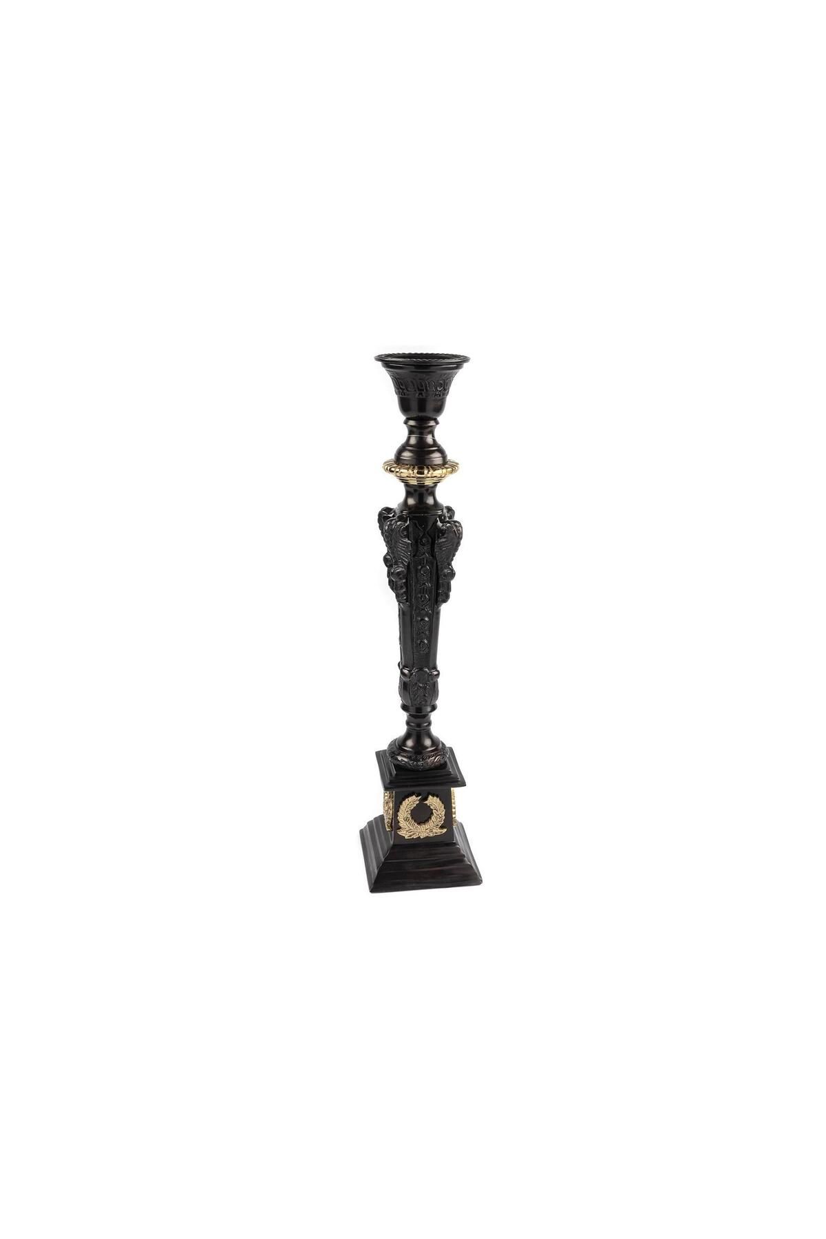 Mikasa Moor Bronz Siyah Metal Mumluk 14x14x60 Cm