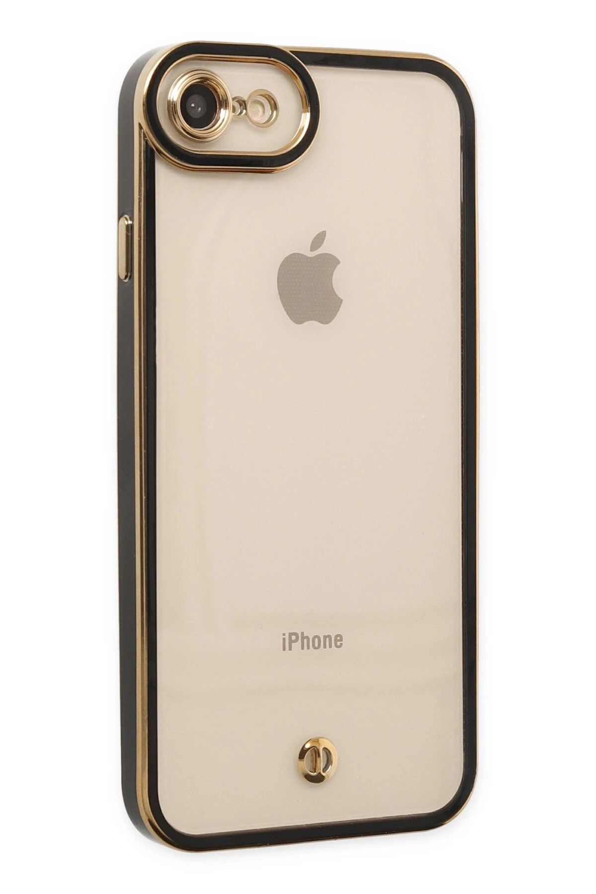 NewFace iPhone 7 Kılıf Liva Lens Silikon - Siyah FERRG