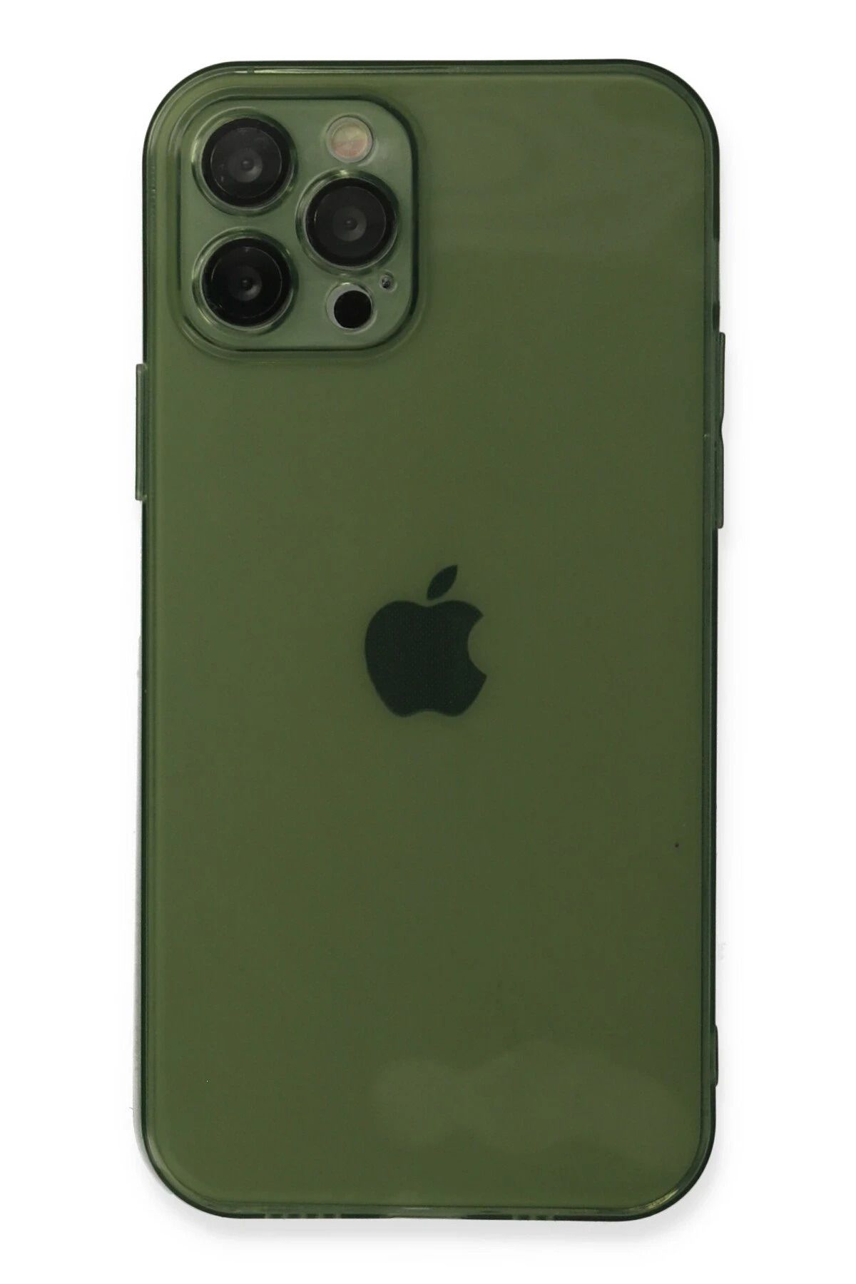 NewFace iPhone 12 Pro Kılıf Fly Lens Silikon - Yeşil INSLM