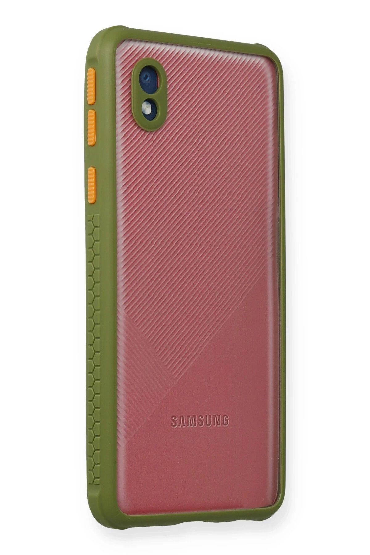 NewFace Samsung Galaxy A01 Core Kılıf Miami Şeffaf Silikon - Yeşil NRMSA