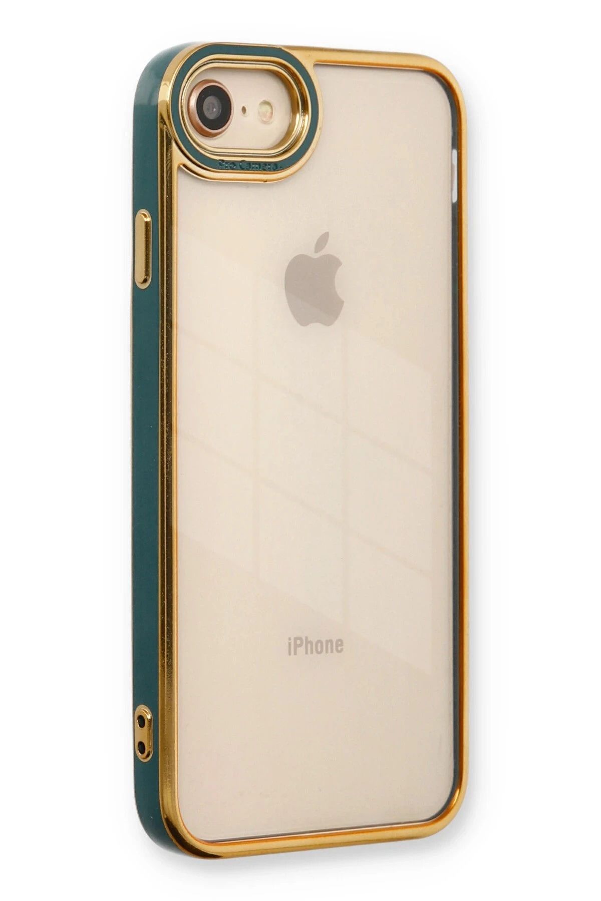 NewFace iPhone 7 Kılıf Liva Lens Silikon - Yeşil FERRG