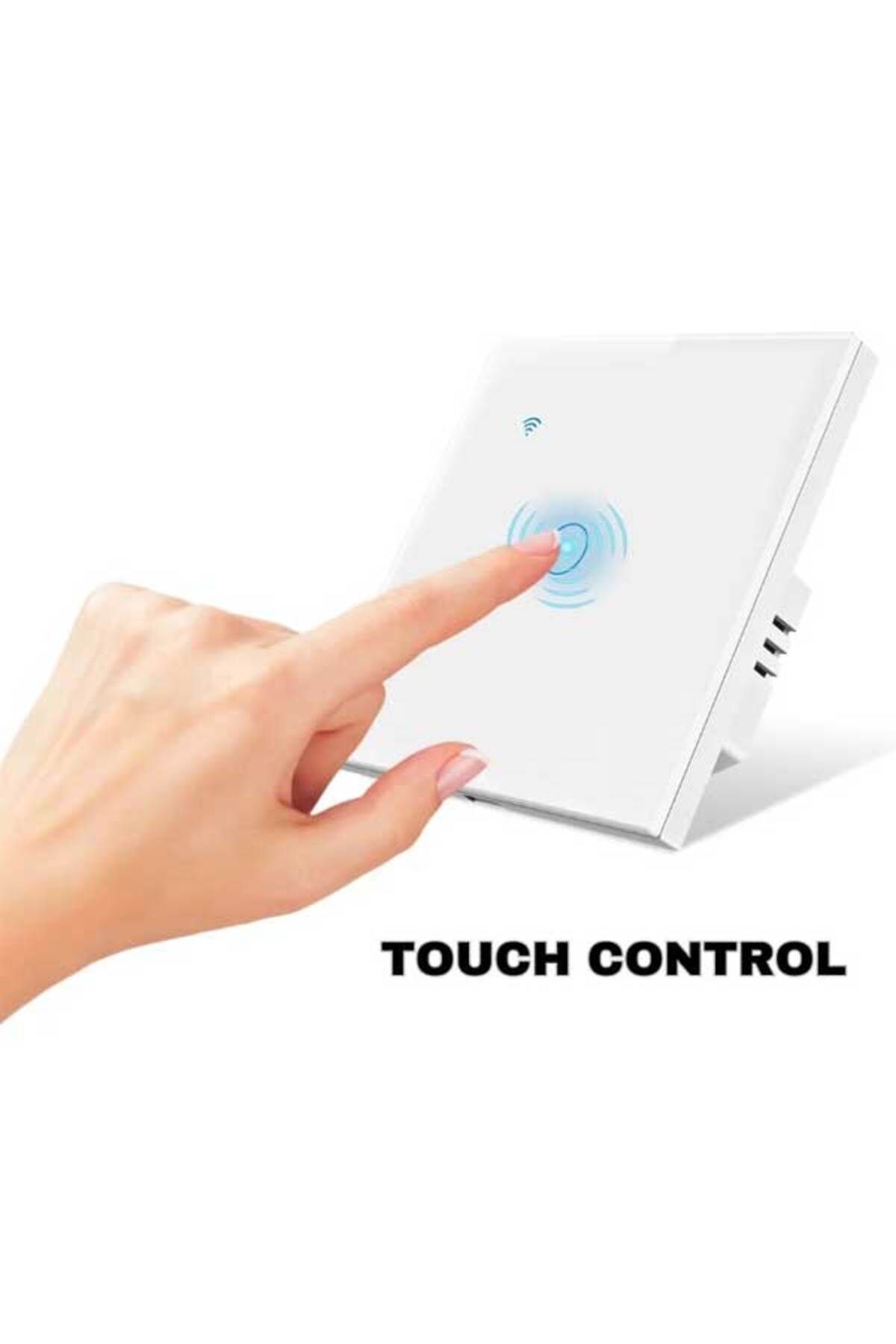 CLASSLIGHTS-Întrerupător tactil inteligent alb, WiFi, Classlights, 10A, control vocal, Smart Life / Tuya, LED 5