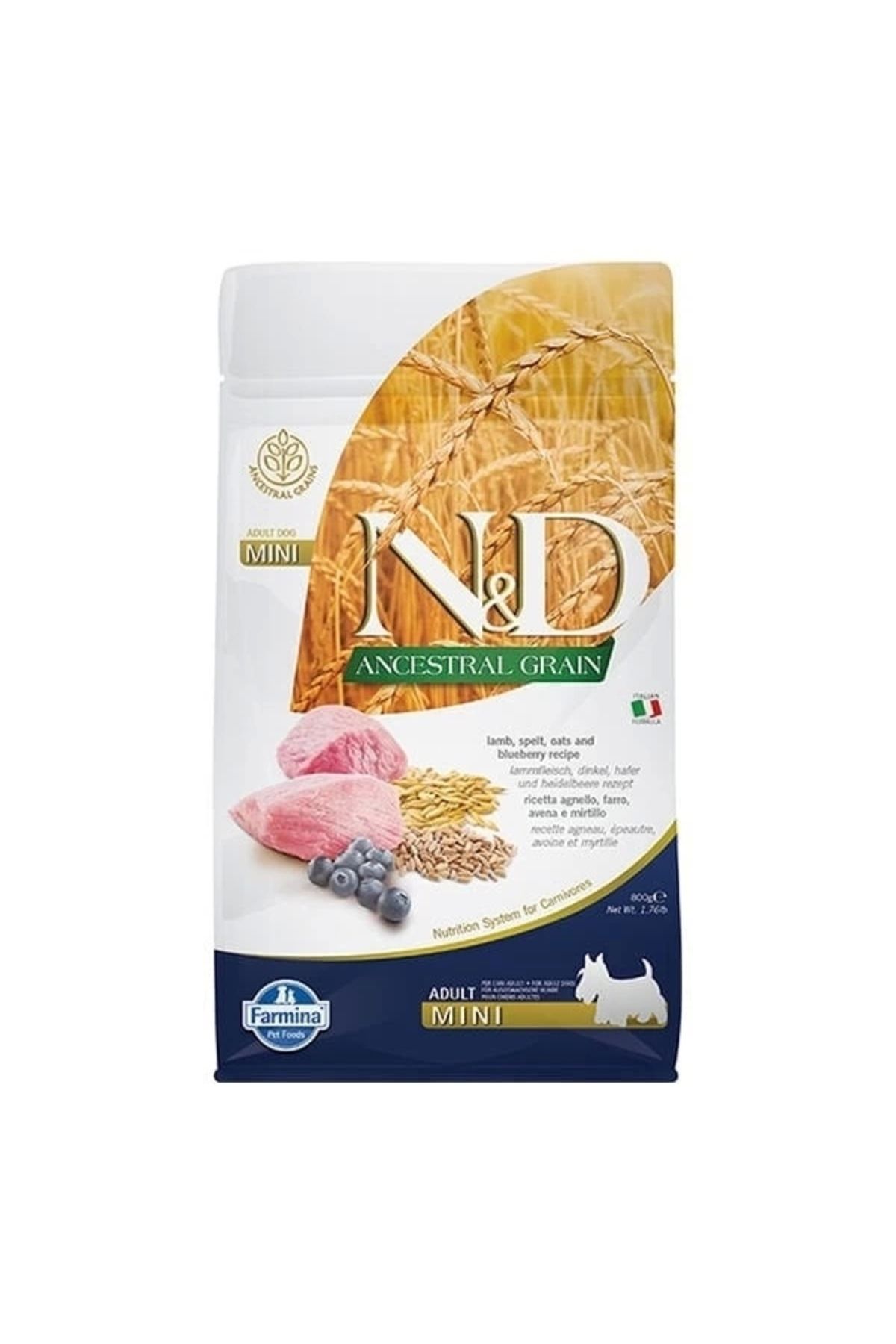 YNT İthalat N&D Düşük Tahıllı Kuzu Etli Küçük Irk Yetişkin Köpek Maması 800 Gr