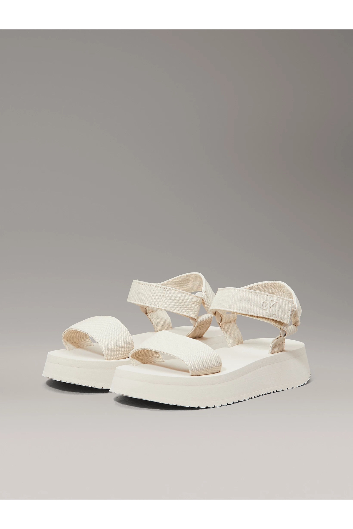 Calvin Klein  SANDAL VELCRO WEBBING MG Kadın Sandalet YW0YW01693-AEO - Görsel 4